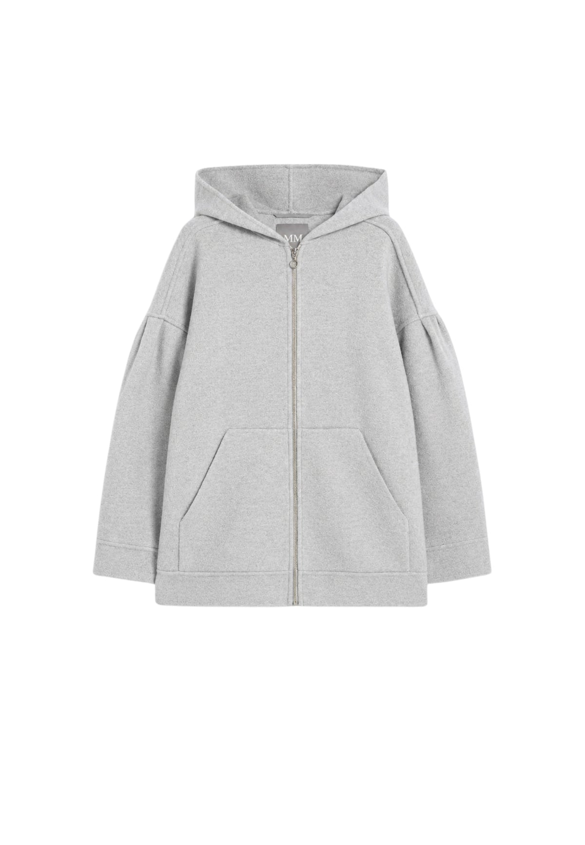 MM MAX MARA Giacca con Cappuccio in Misto Lana Modello Sottile