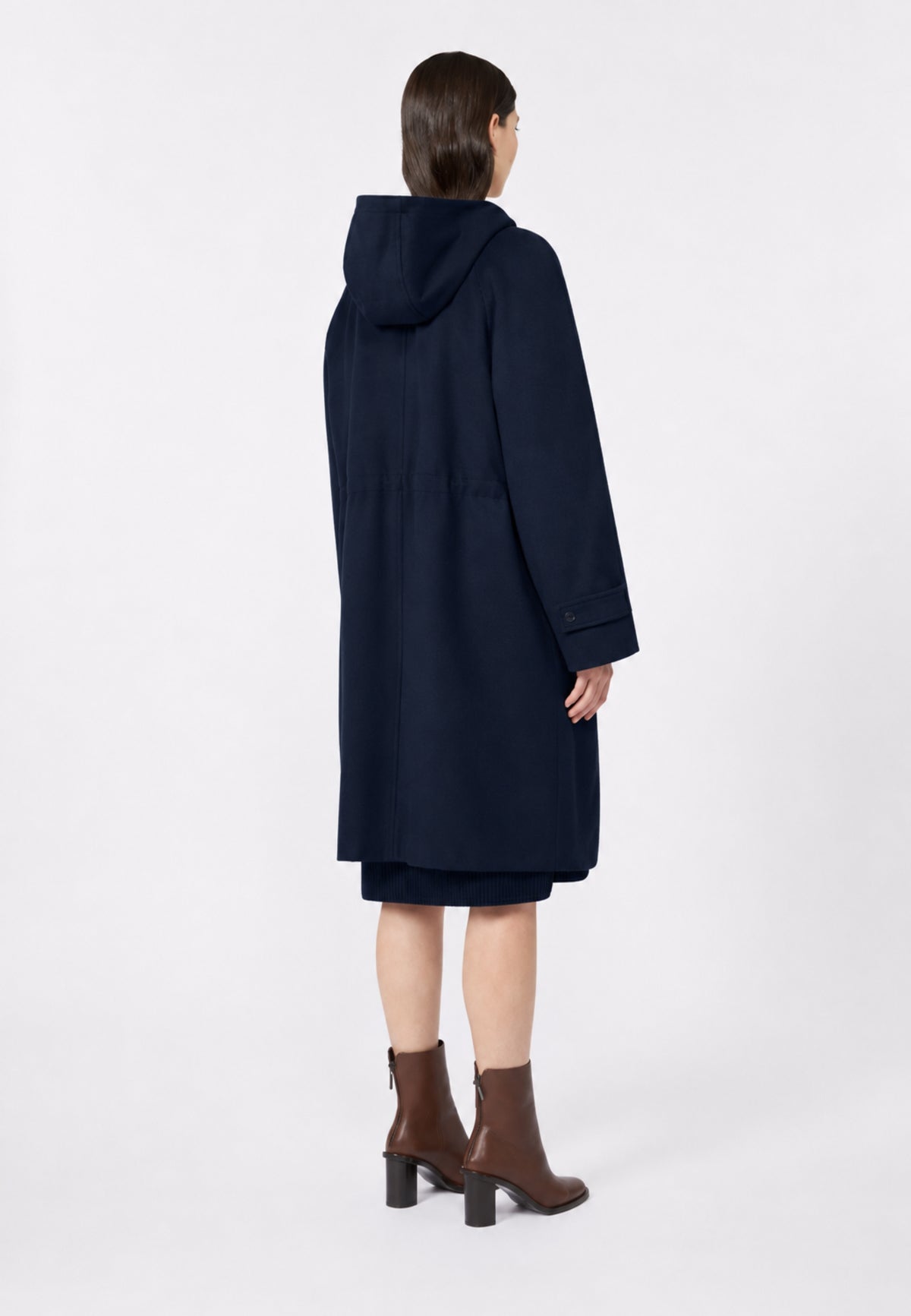 Max Mara Studio Parka lungo in drap di pura lana vergine