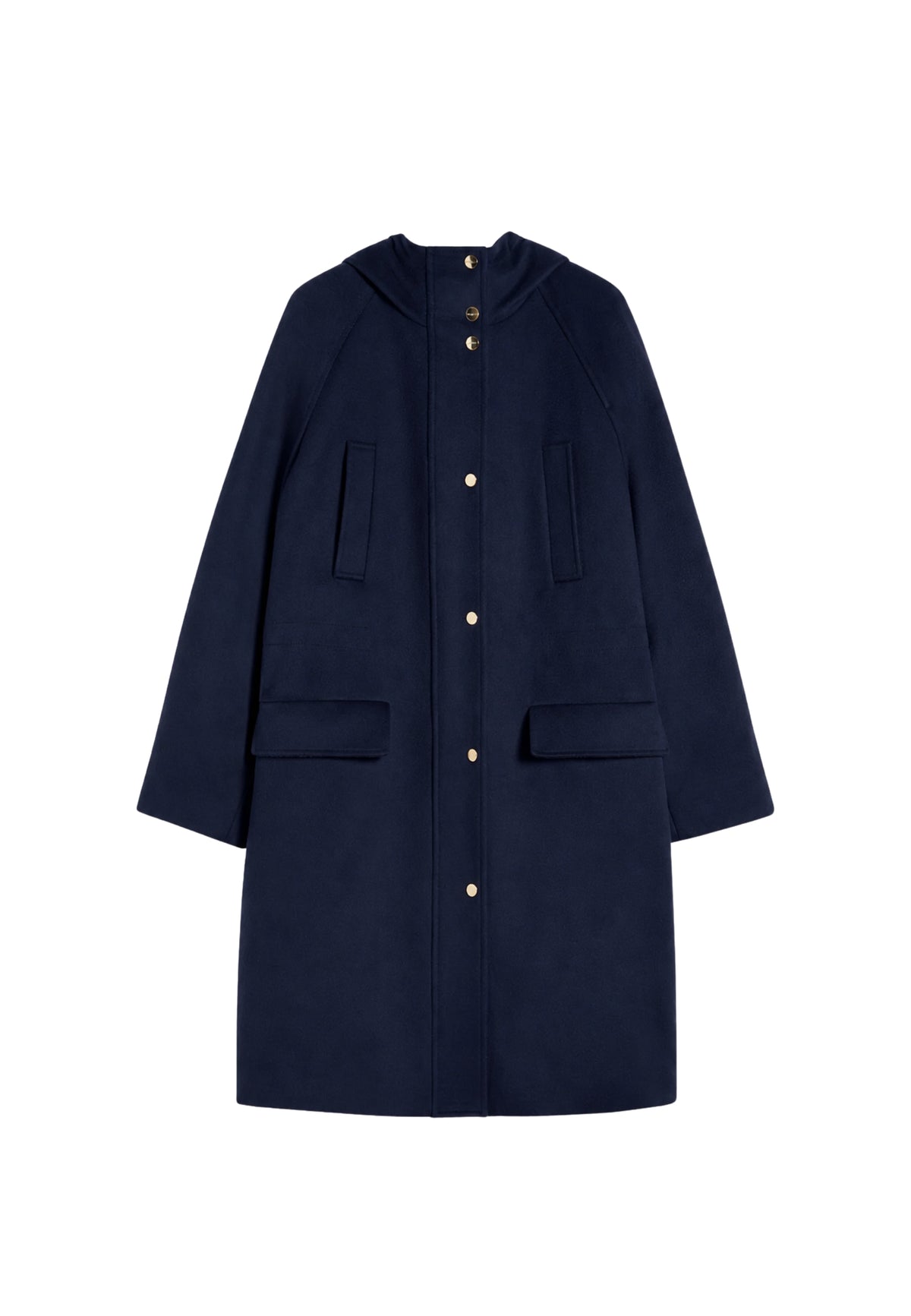 Max Mara Studio Parka lungo in drap di pura lana vergine