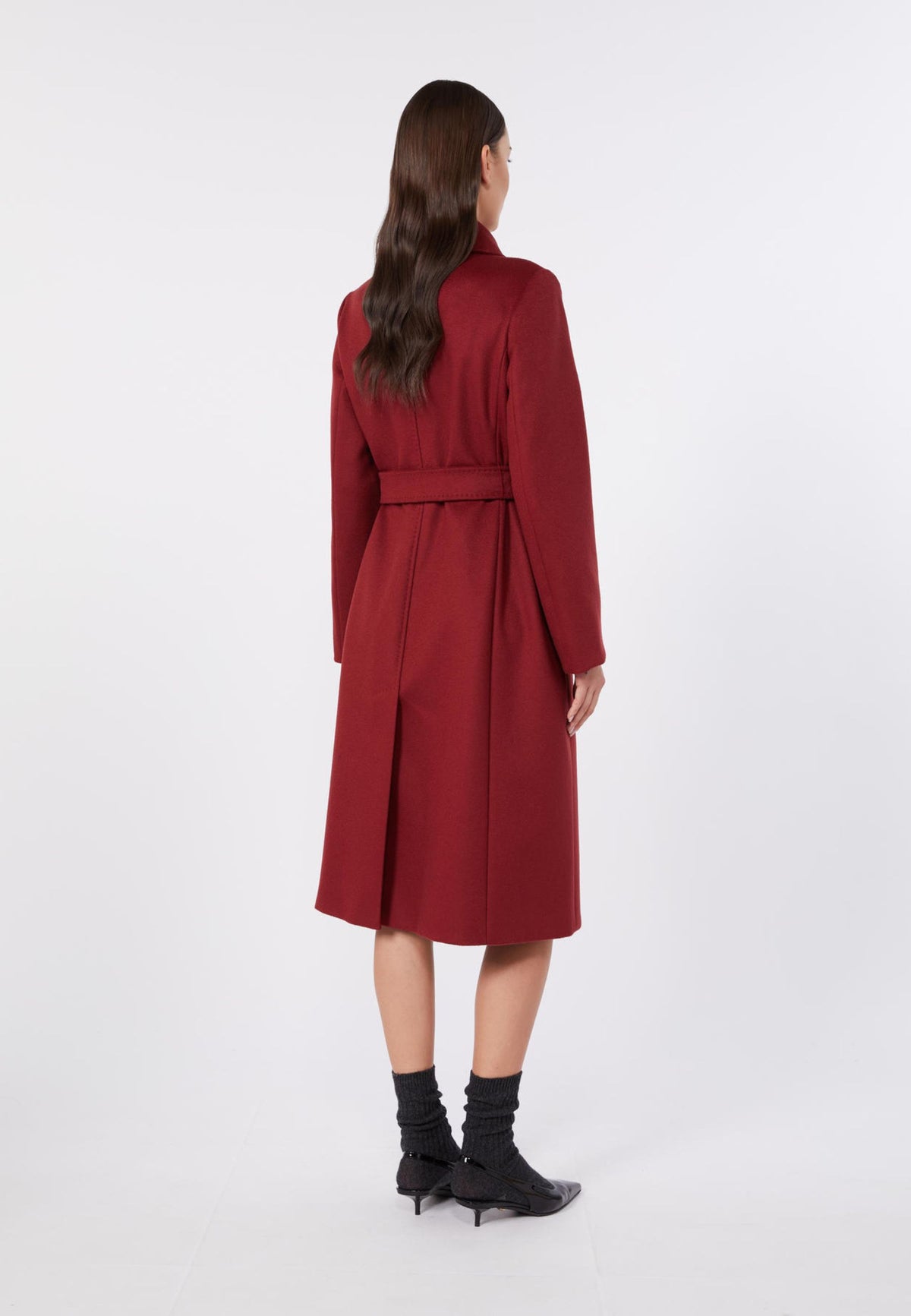 Max Mara Studio - Cappotto lungo doppiopetto con cintura
