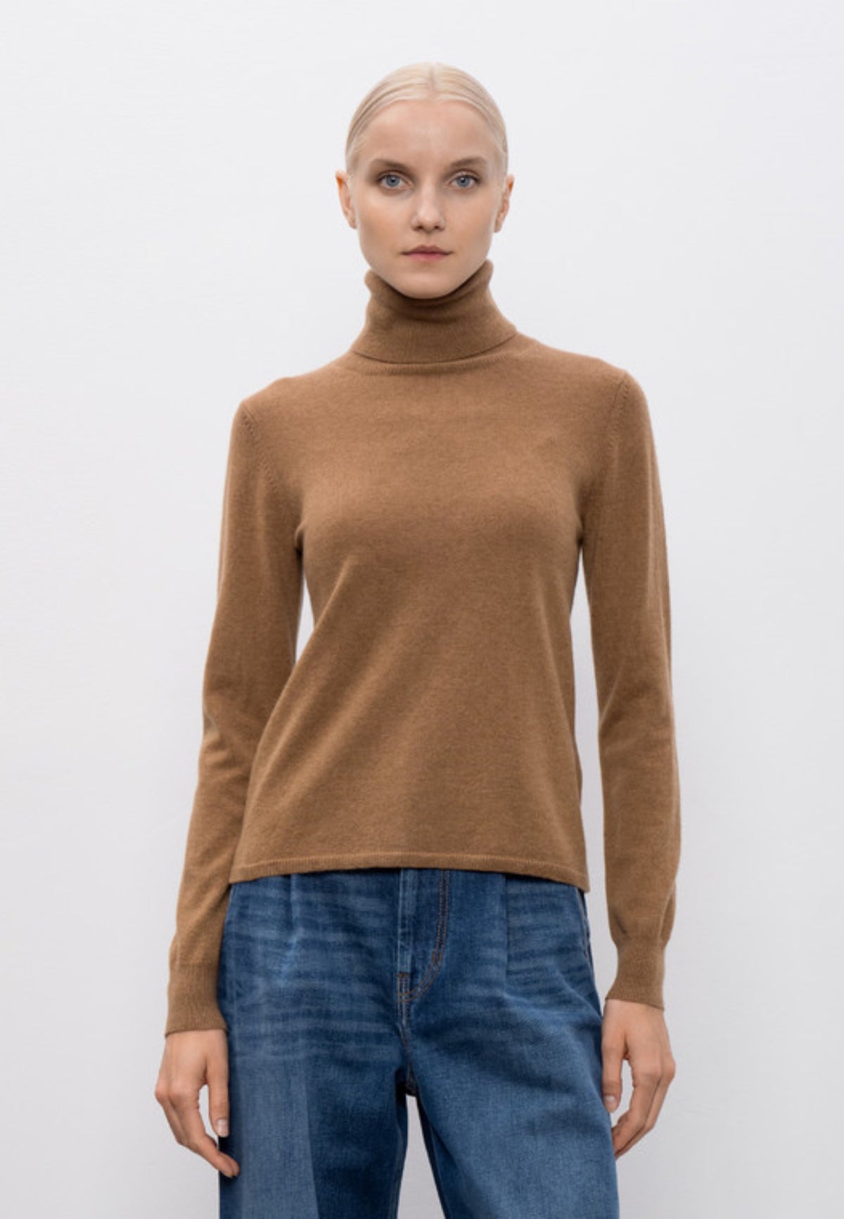 Max Mara Studio EDUCATA - Maglia a Collo Alto in Lana e Cashmere