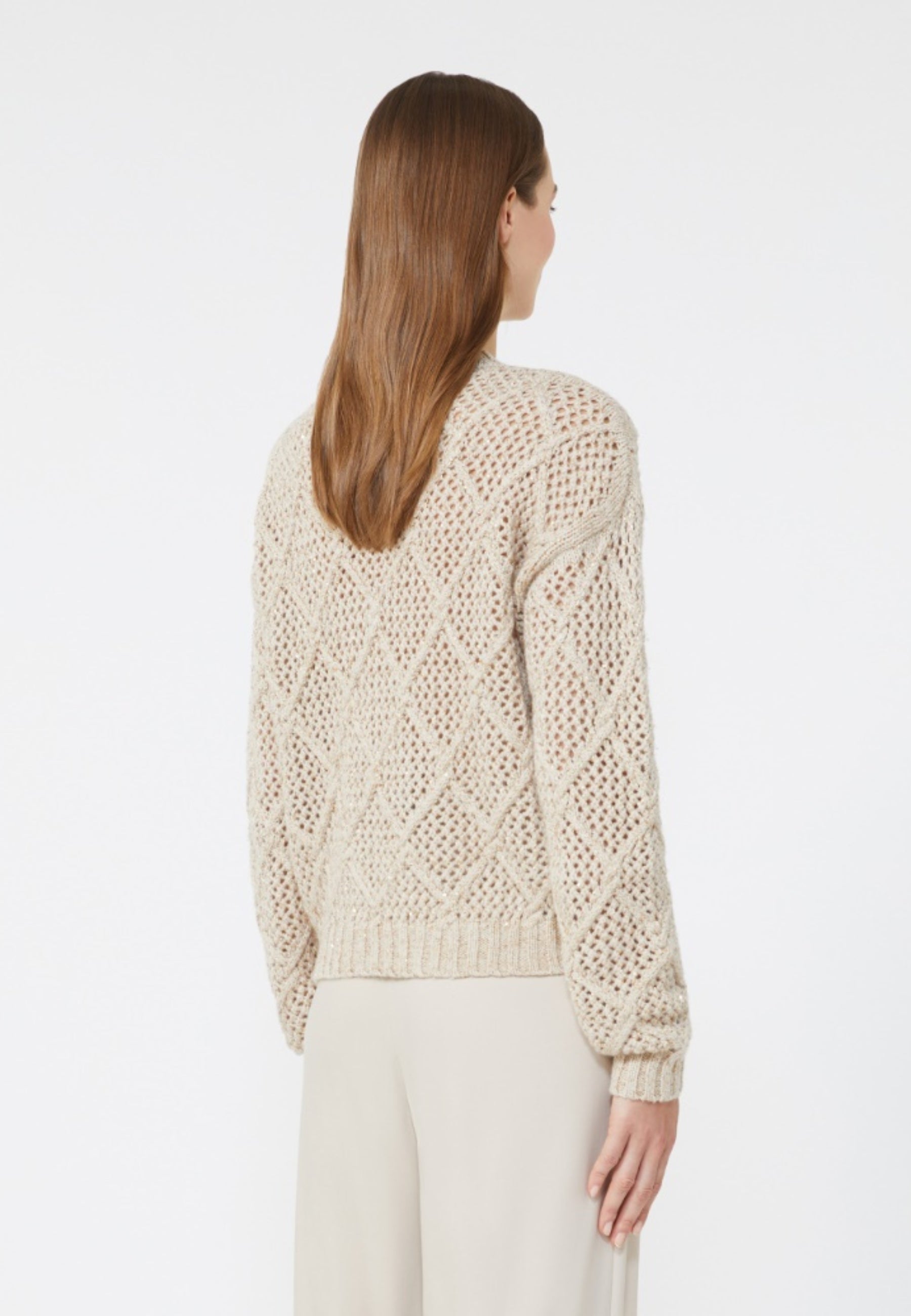 Max Mara Studio Ellade - Maglia in Lana e Cashmere con Paillettes