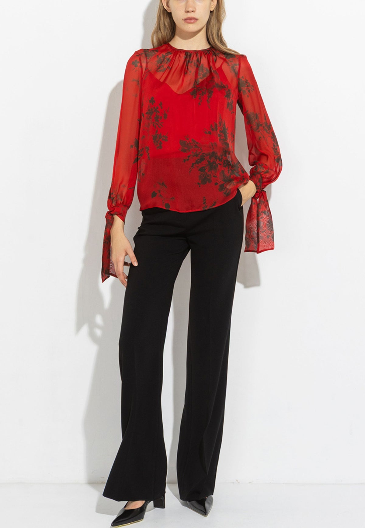 Max Mara Studio - Blusa Fabia in chiffon di seta