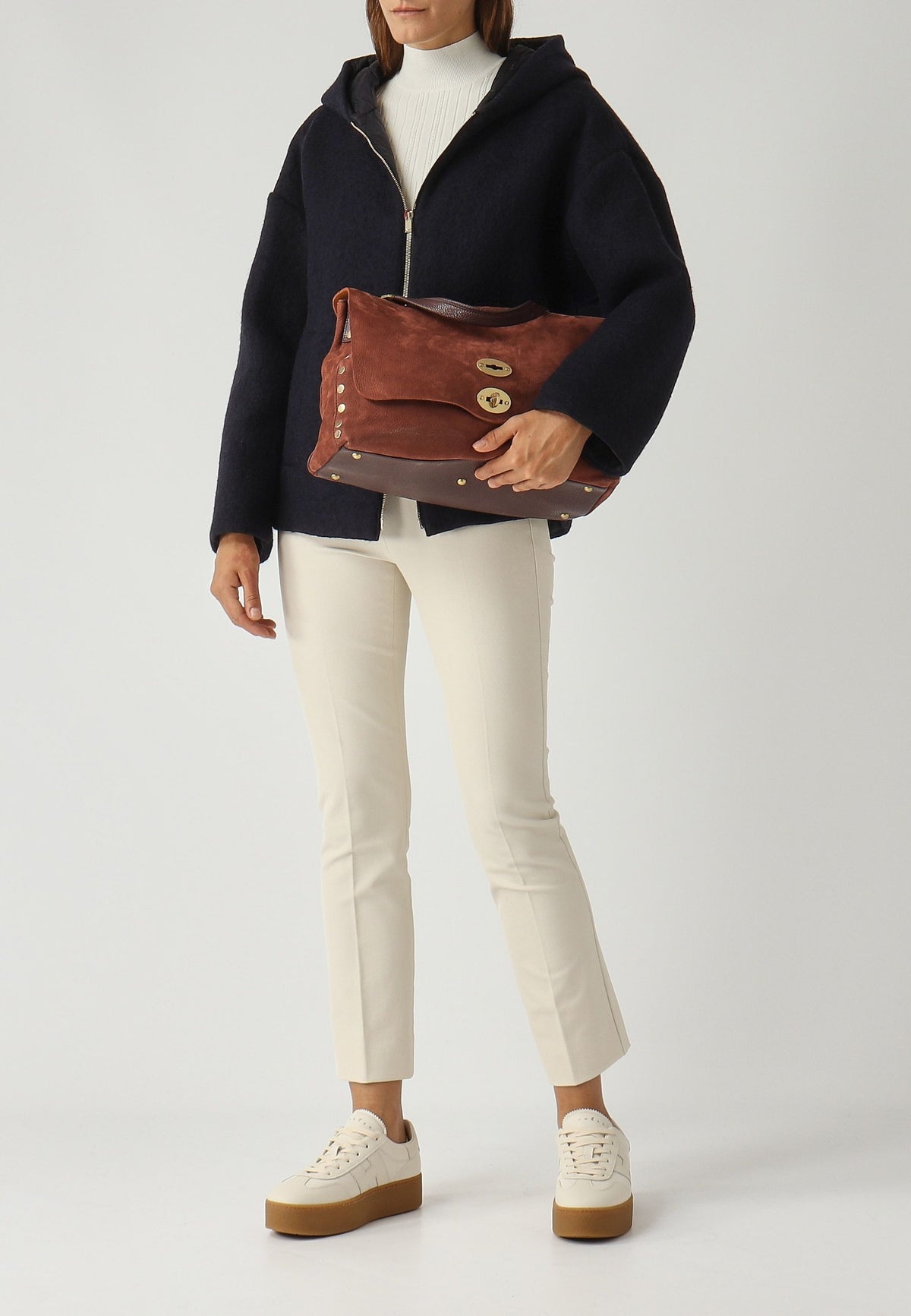Max Mara Studio Giacca Fune in misto lana con cappuccio