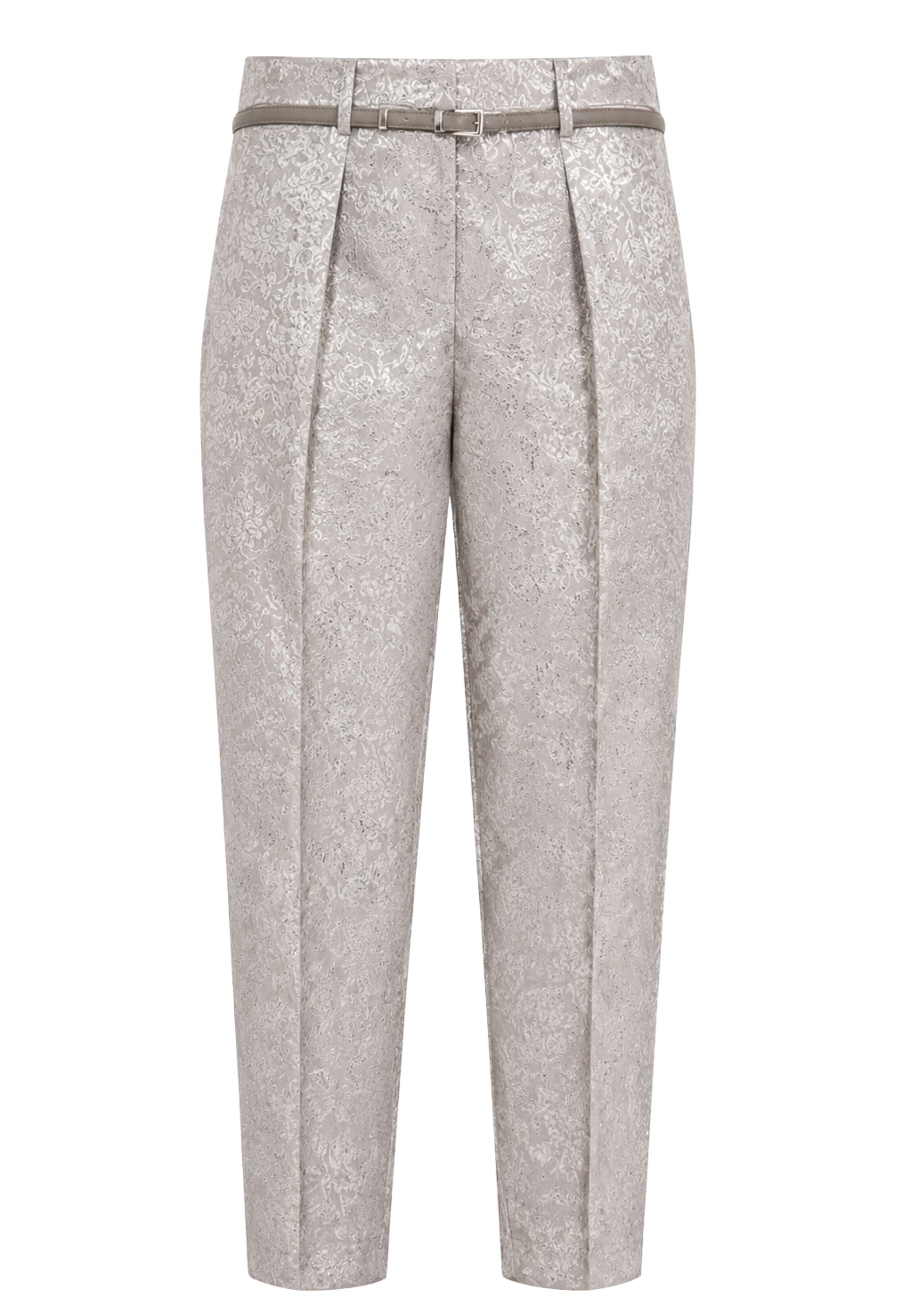 MAX MARA STUDIO Pantalone jacquard con cintura