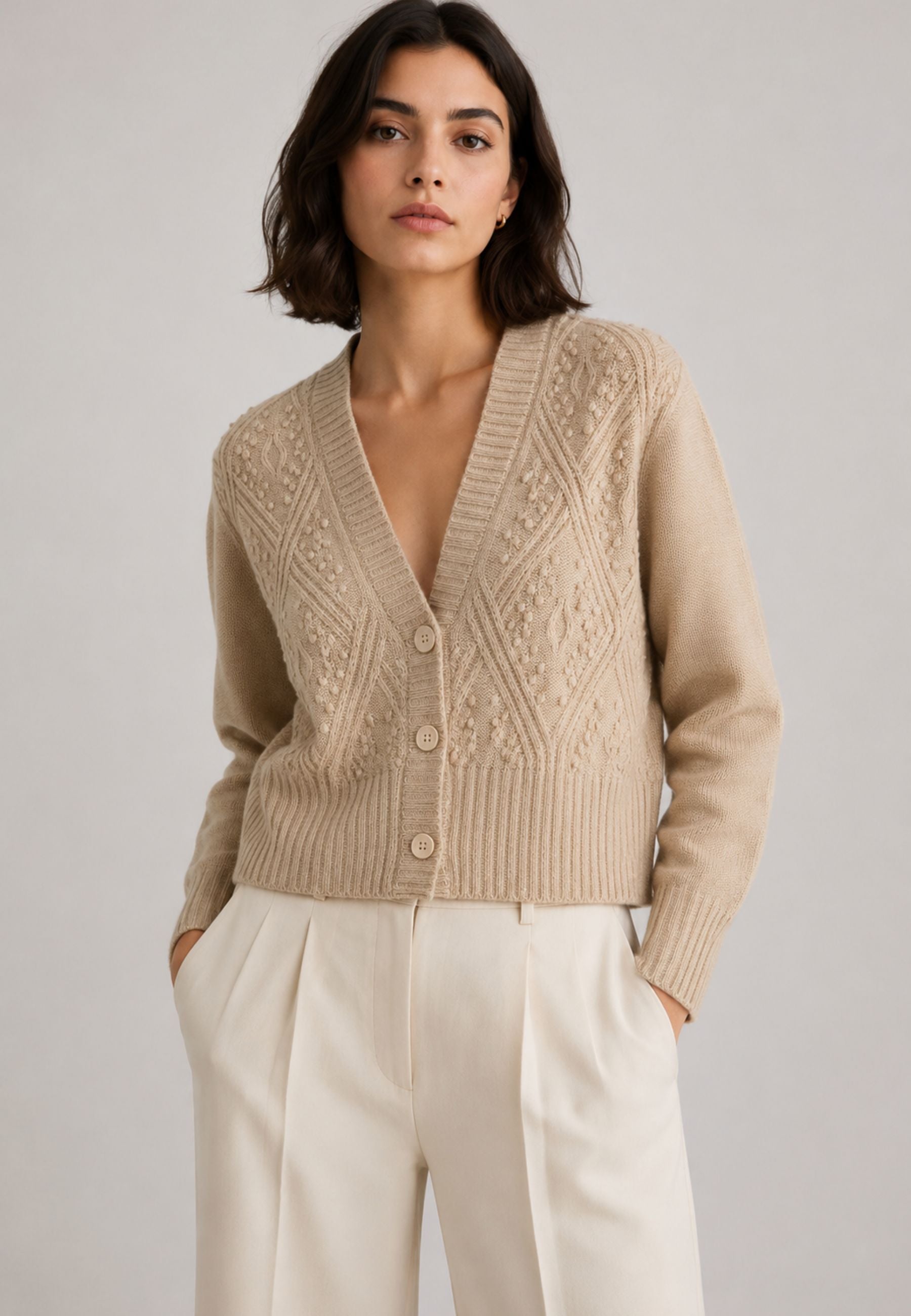 MAX MARA STUDIO - Cardigan in lana e cashmere