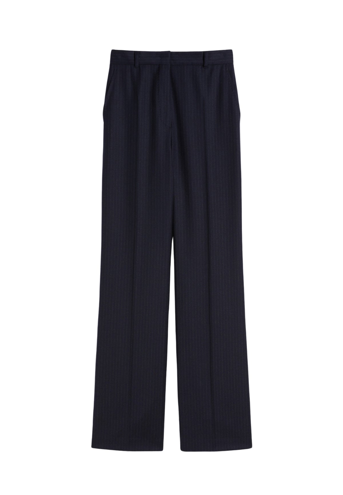 Max Mara Studio Pantalone in flanella di lana stretch gessata