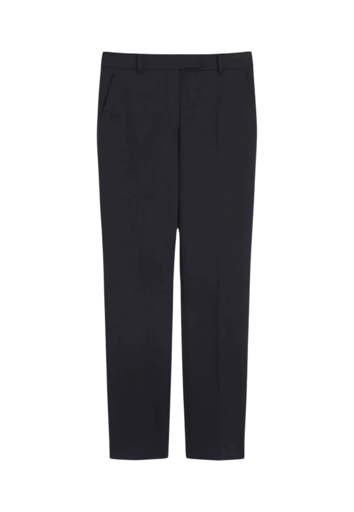 Max Mara Studio - Pantalone slim fit in jersey di viscosa Punto Milano Blu