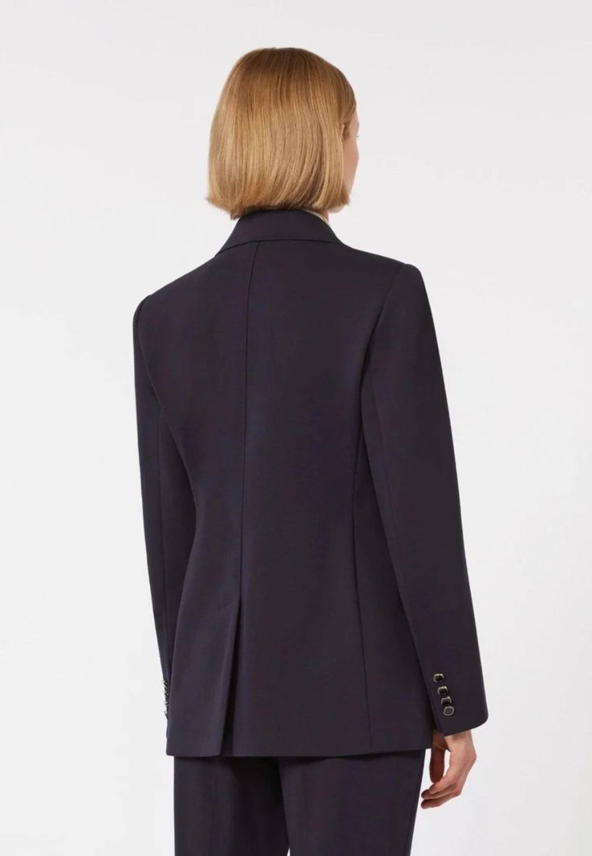 Max Mara Studio - Blazer doppiopetto in jersey Punto Milano