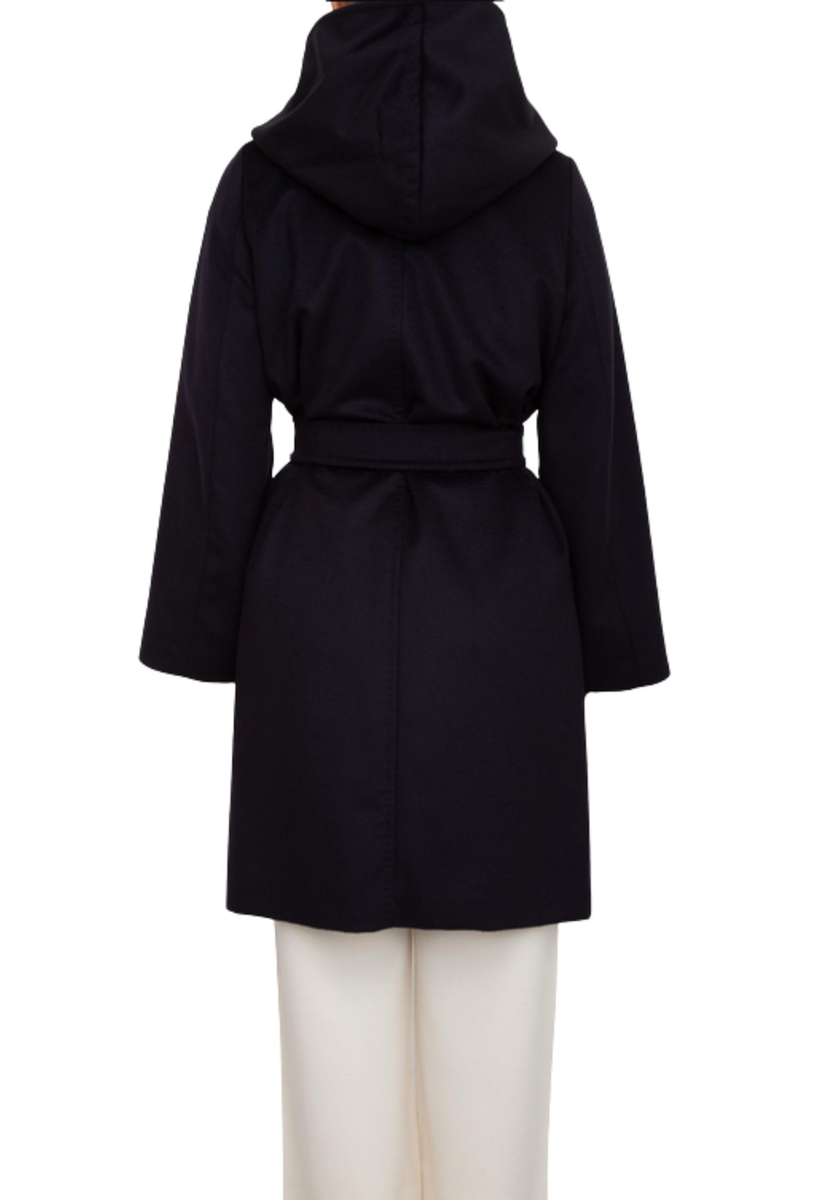 Max Mara Studio Newmang Cappotto con Cappuccio in Lana Vergine
