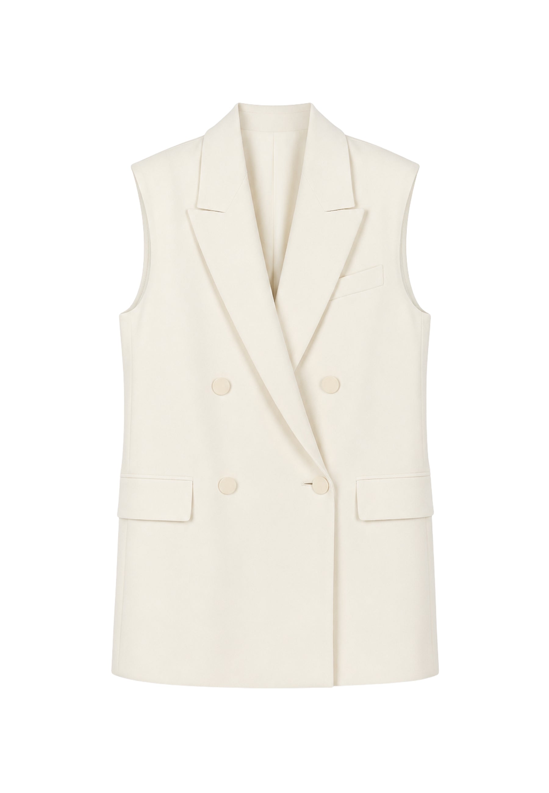 Max Mara Studio Gilet Pomez in tessuto cady