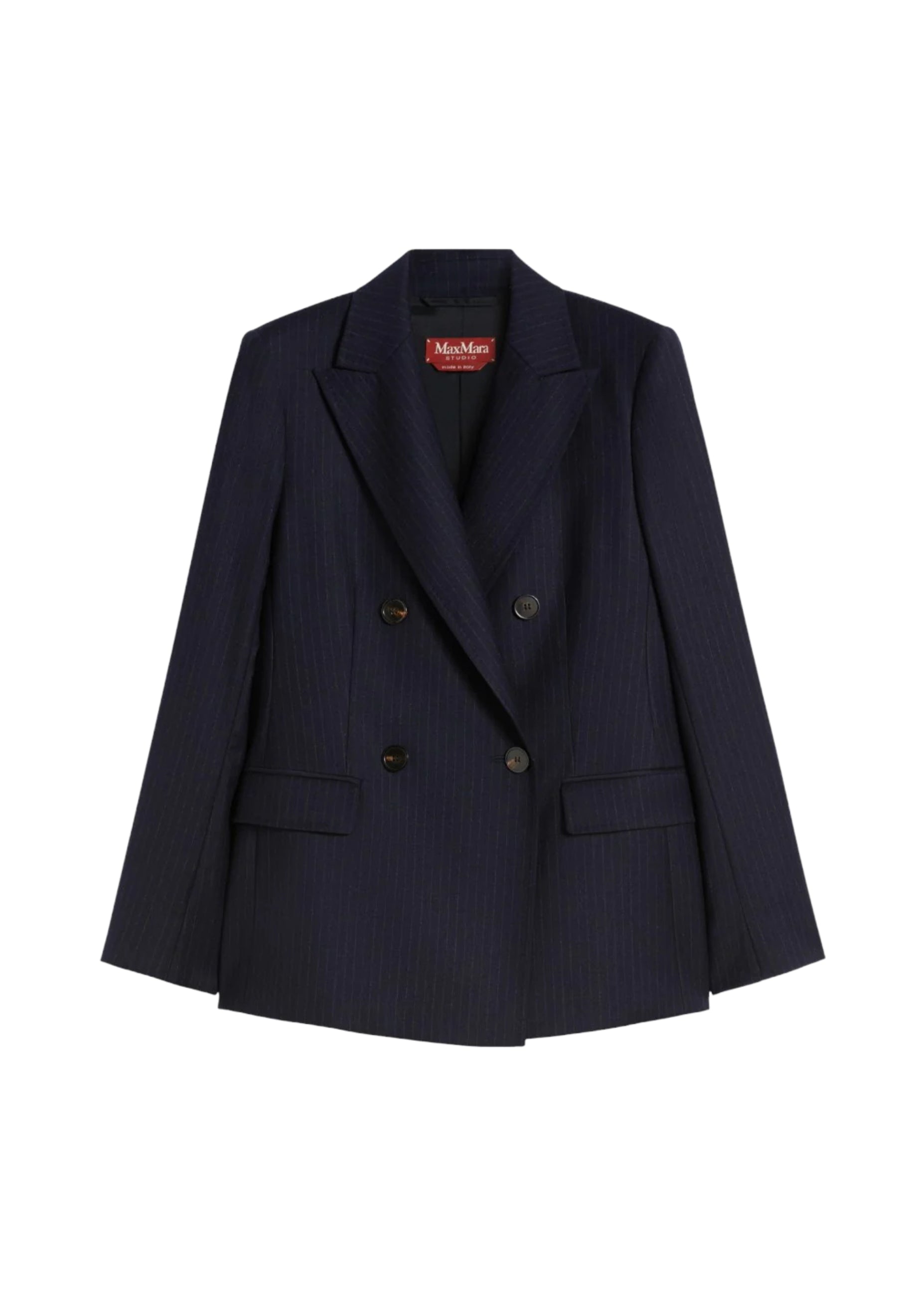 Max Mara Studio Giacca Donna Pucci in flanella di lana stretch gessata