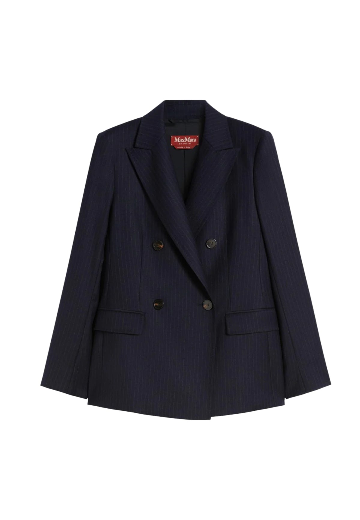 Max Mara Studio Giacca Donna Pucci in flanella di lana stretch gessata