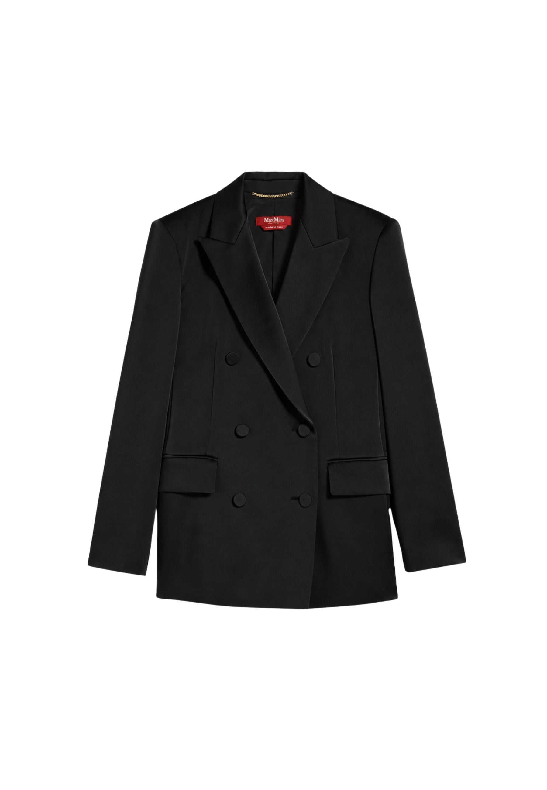Max Mara Studio Blazer Teiera doppiopetto in satin