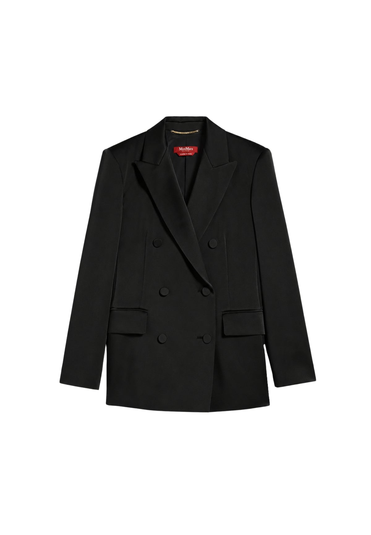 Max Mara Studio Blazer Teiera doppiopetto in satin