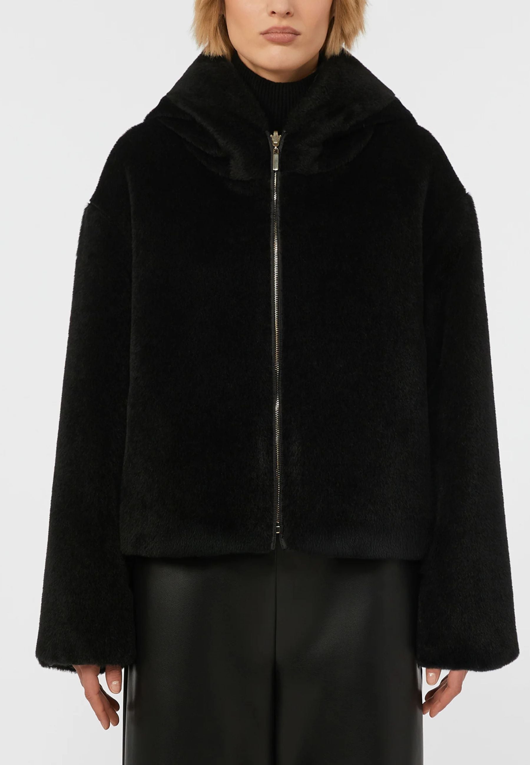 Max Mara The Cube Olly - Giubbotto Reversibile in Alpaca e Piumino