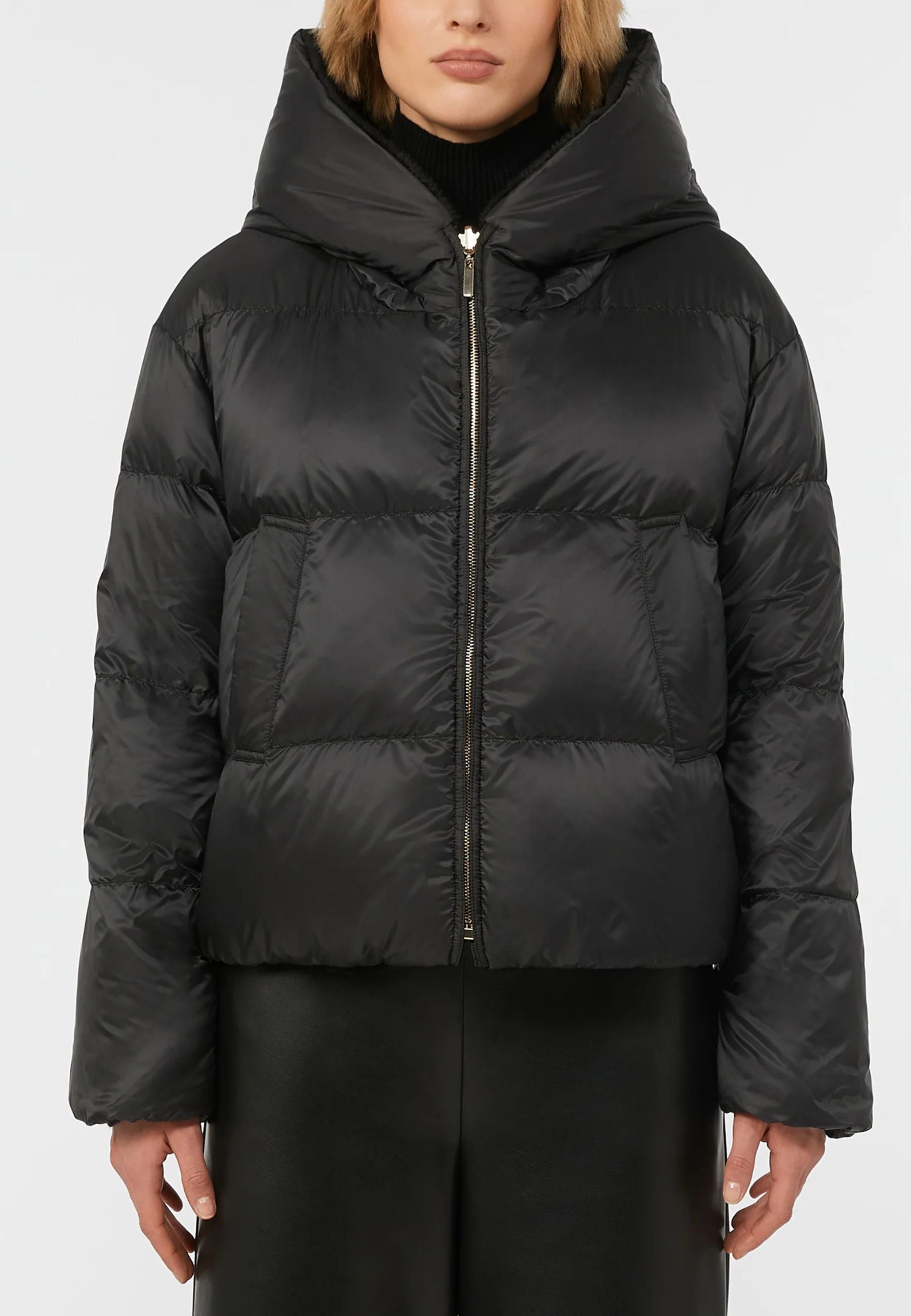 Max Mara The Cube Olly - Giubbotto Reversibile in Alpaca e Piumino