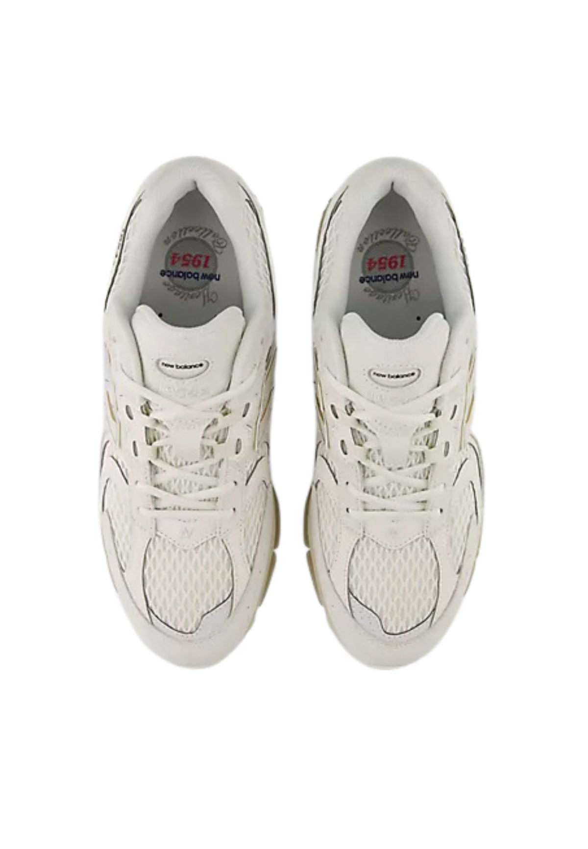 New Balance 1954R Sneakers in Suede e Mesh Bianco Crema
