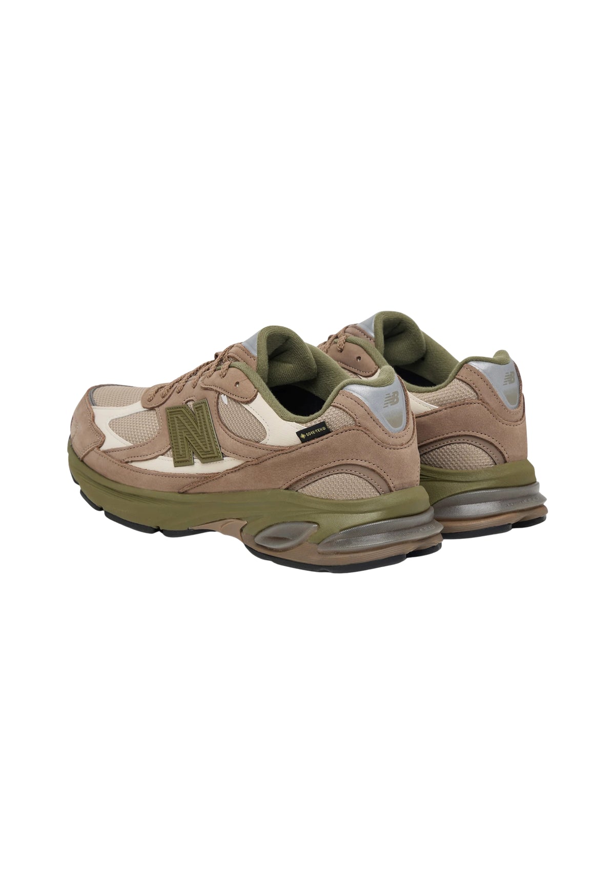 New Balance ABZORB 2010 GORE-TEX Sneakers in Mesh e Nabuk Beige e Verde Oliva