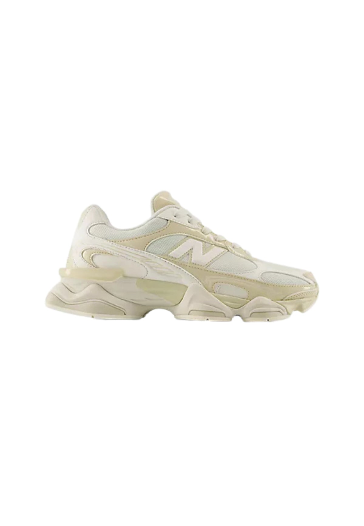 New Balance 9060R Sneakers in Mesh e Materiale Sintetico Bianco Crema