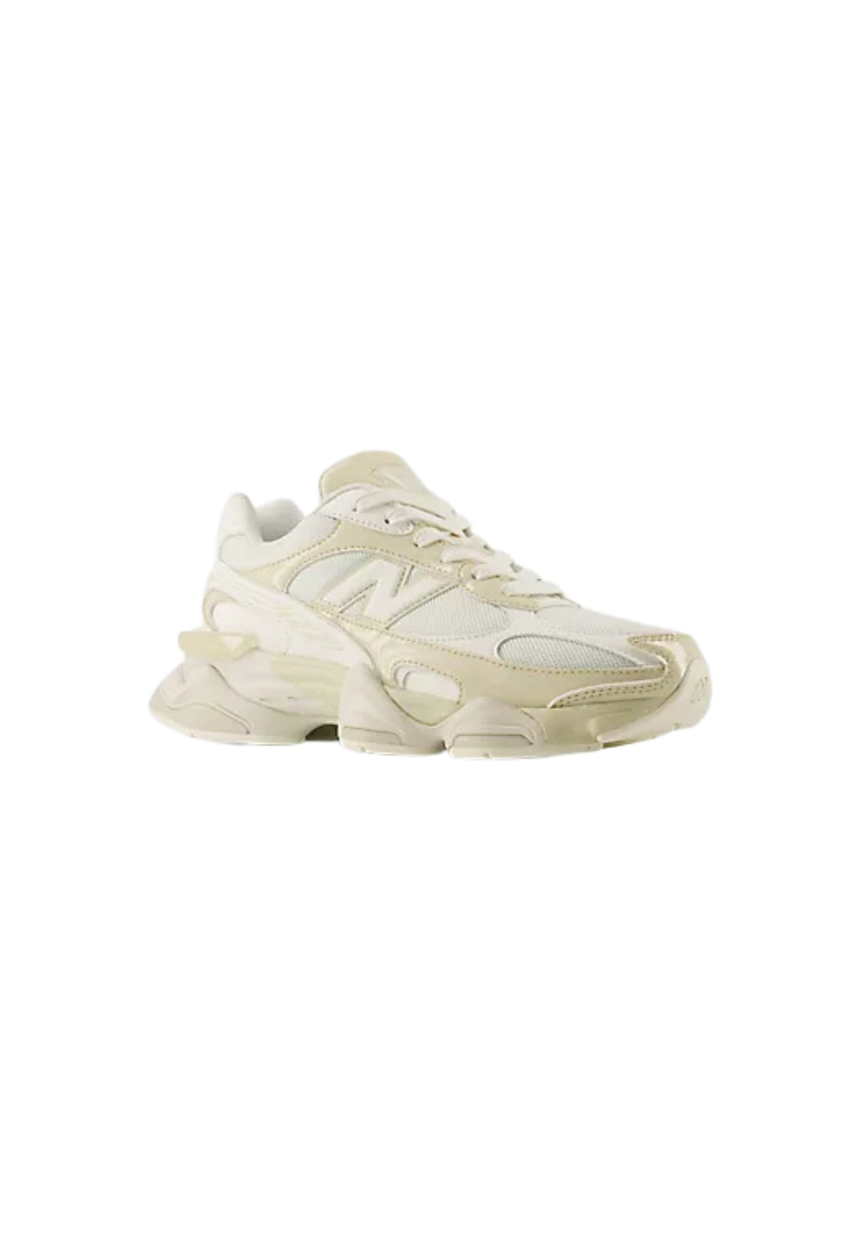 New Balance 9060R Sneakers in Mesh e Materiale Sintetico Bianco Crema