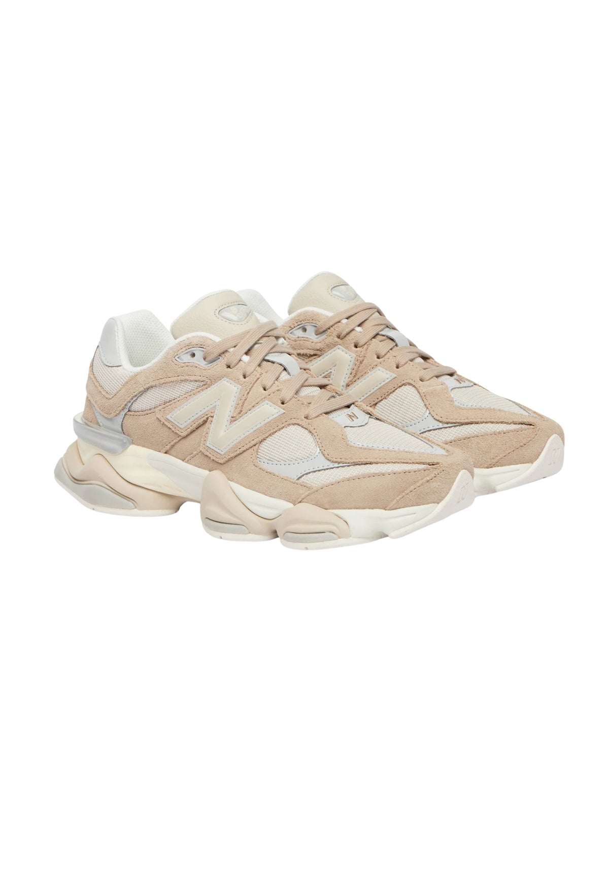 New Balance 9060 Sneakers in Suede e Mesh Beige