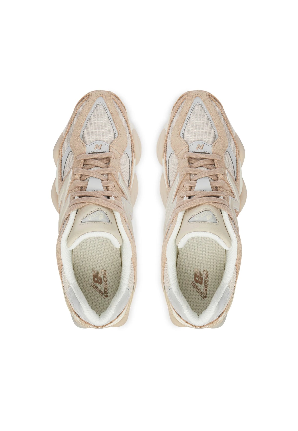 New Balance 9060 Sneakers in Suede e Mesh Beige