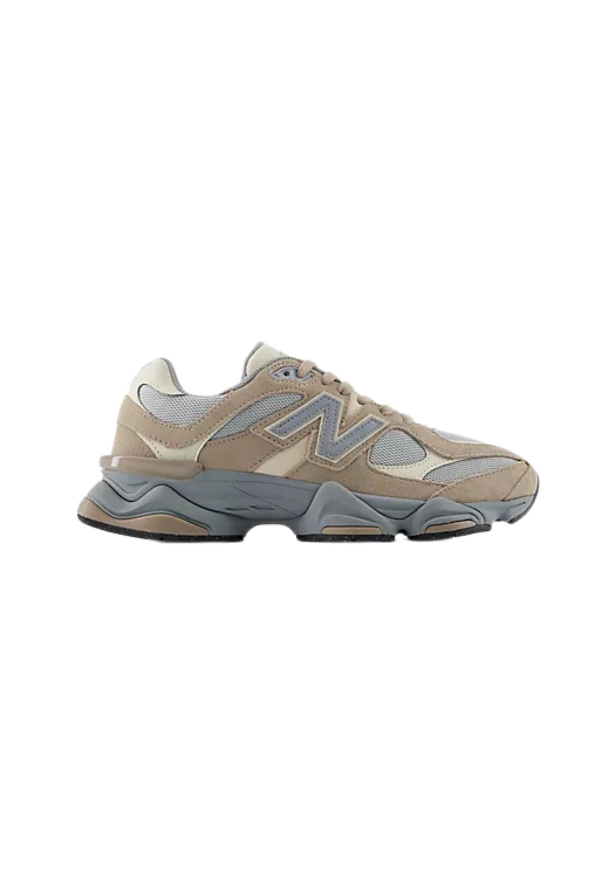 New Balance 9060 Sneakers in Suede e Mesh Beige e Grigio