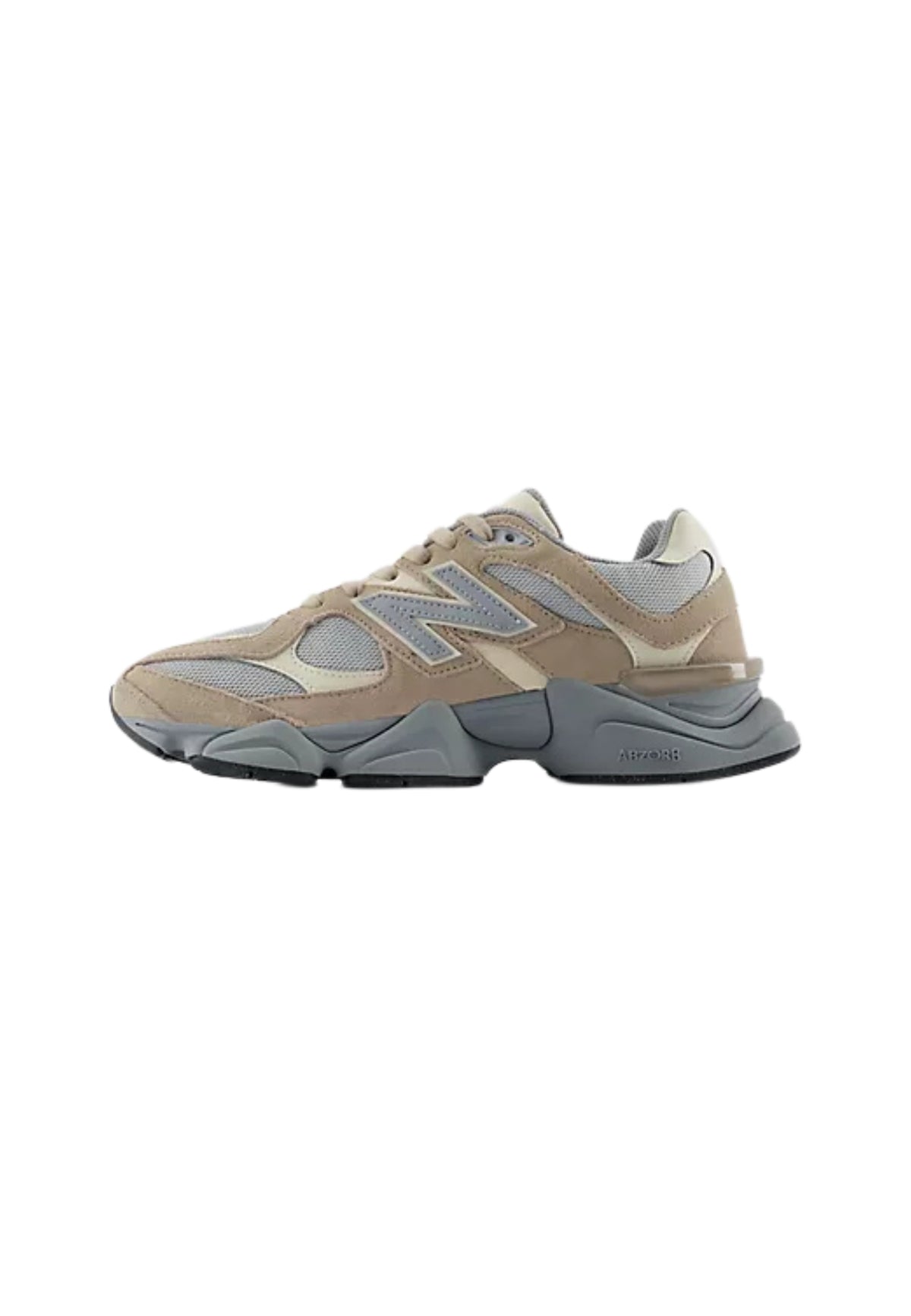 New Balance 9060 Sneakers in Suede e Mesh Beige e Grigio