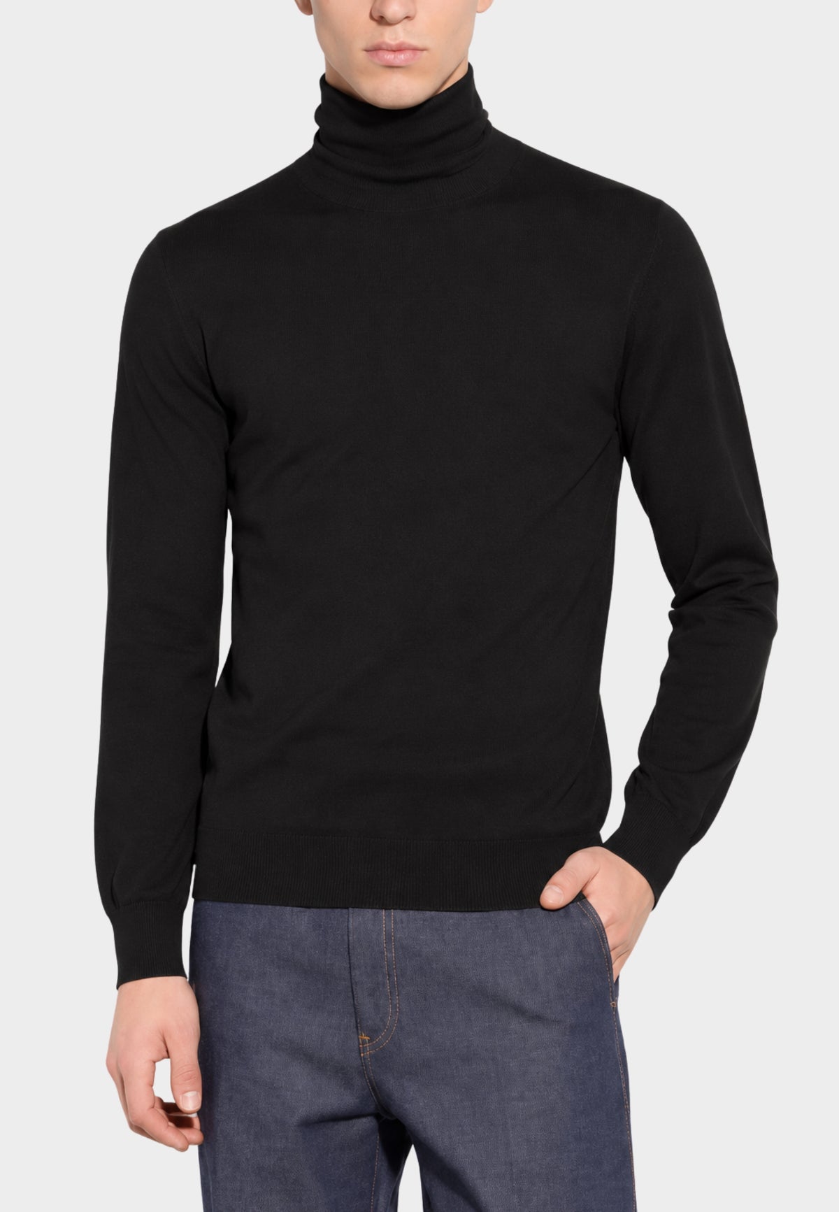 Paolo Pecora - Maglia Dolcevita Uomo in Lana Merinos Extrafine