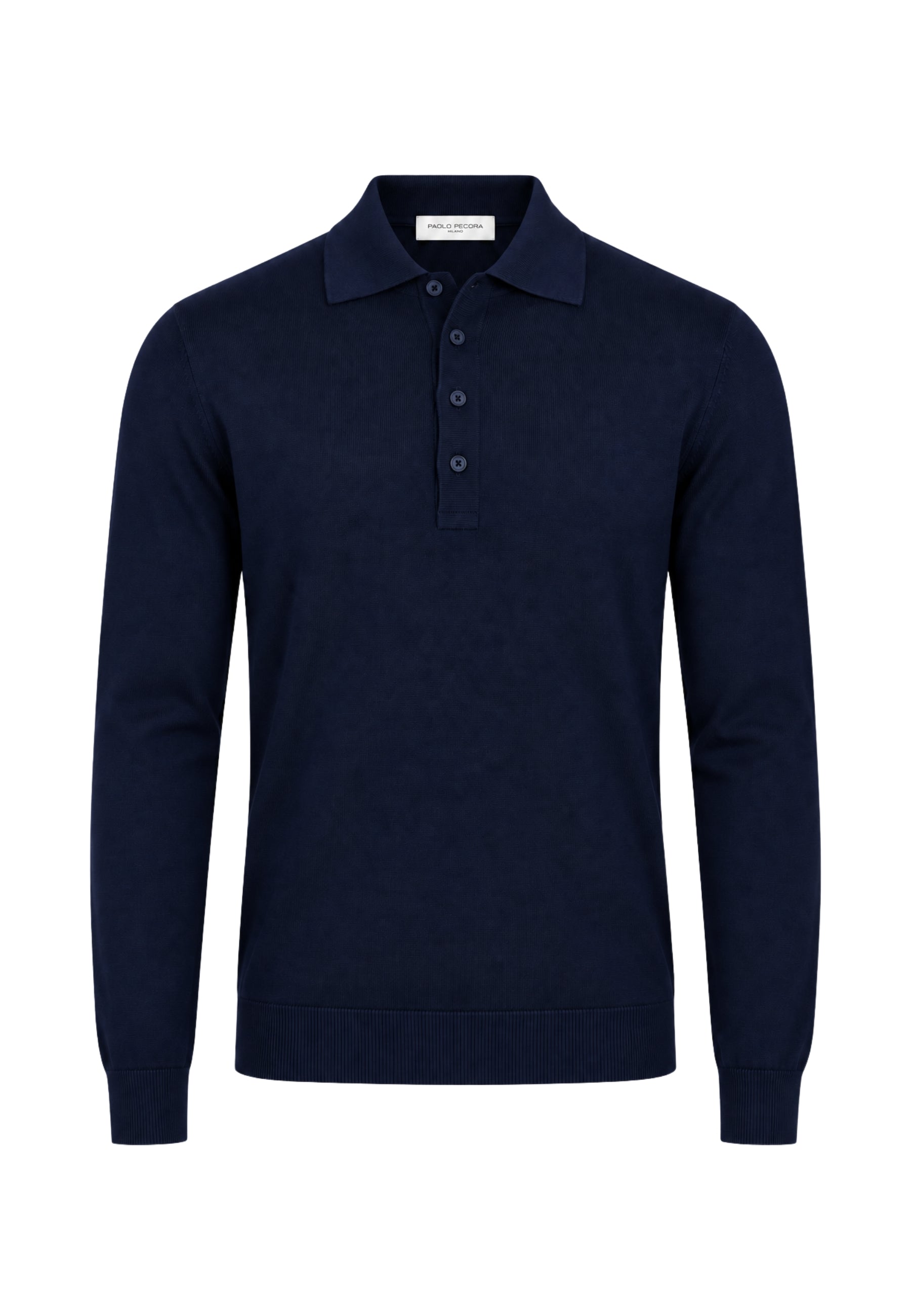 Paolo Pecora - Maglia Polo Uomo in Lana Merinos Extrafine