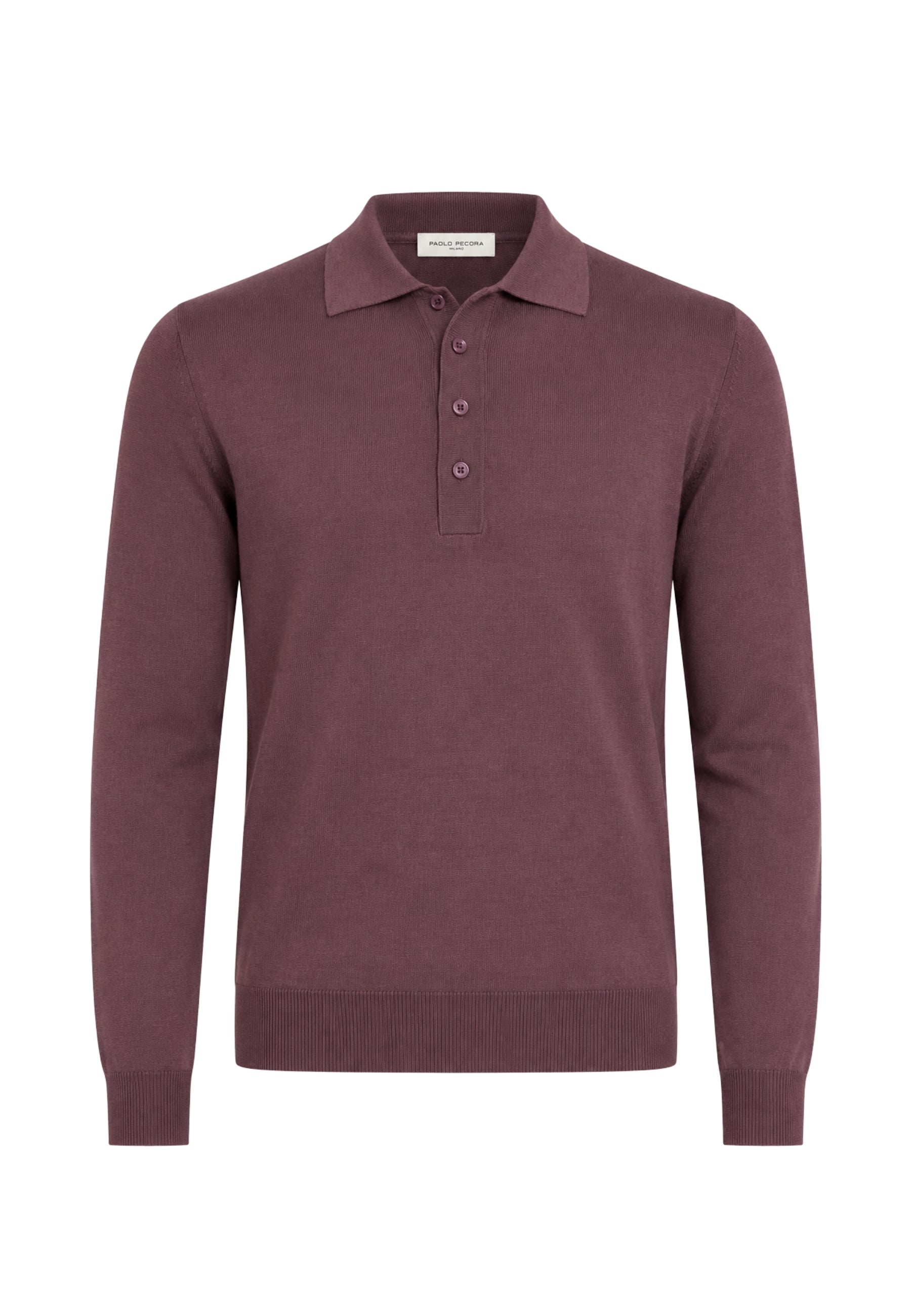 Paolo Pecora - Maglia Polo Uomo in Lana Merinos Extrafine