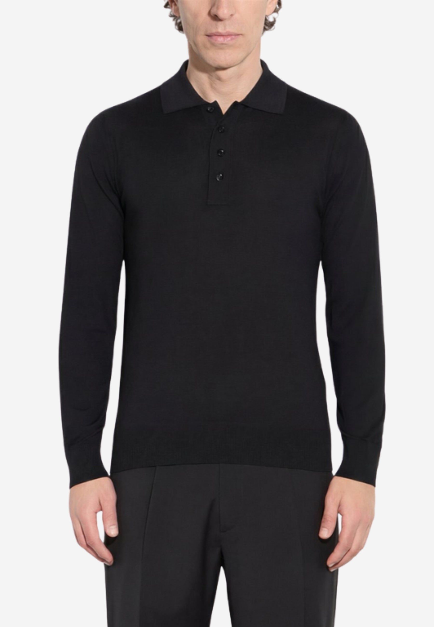 Paolo Pecora - Maglia Polo Uomo in Lana Merinos Extrafine