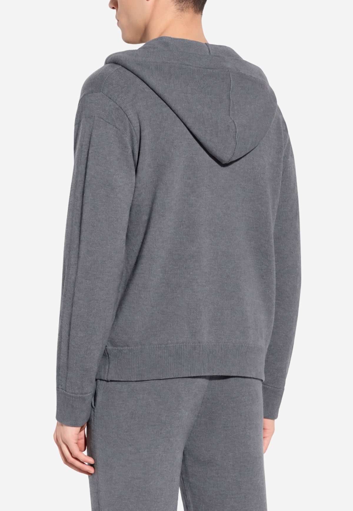 Paolo Pecora - Maglia Uomo con Cappuccio e Zip in Lana e Cotone