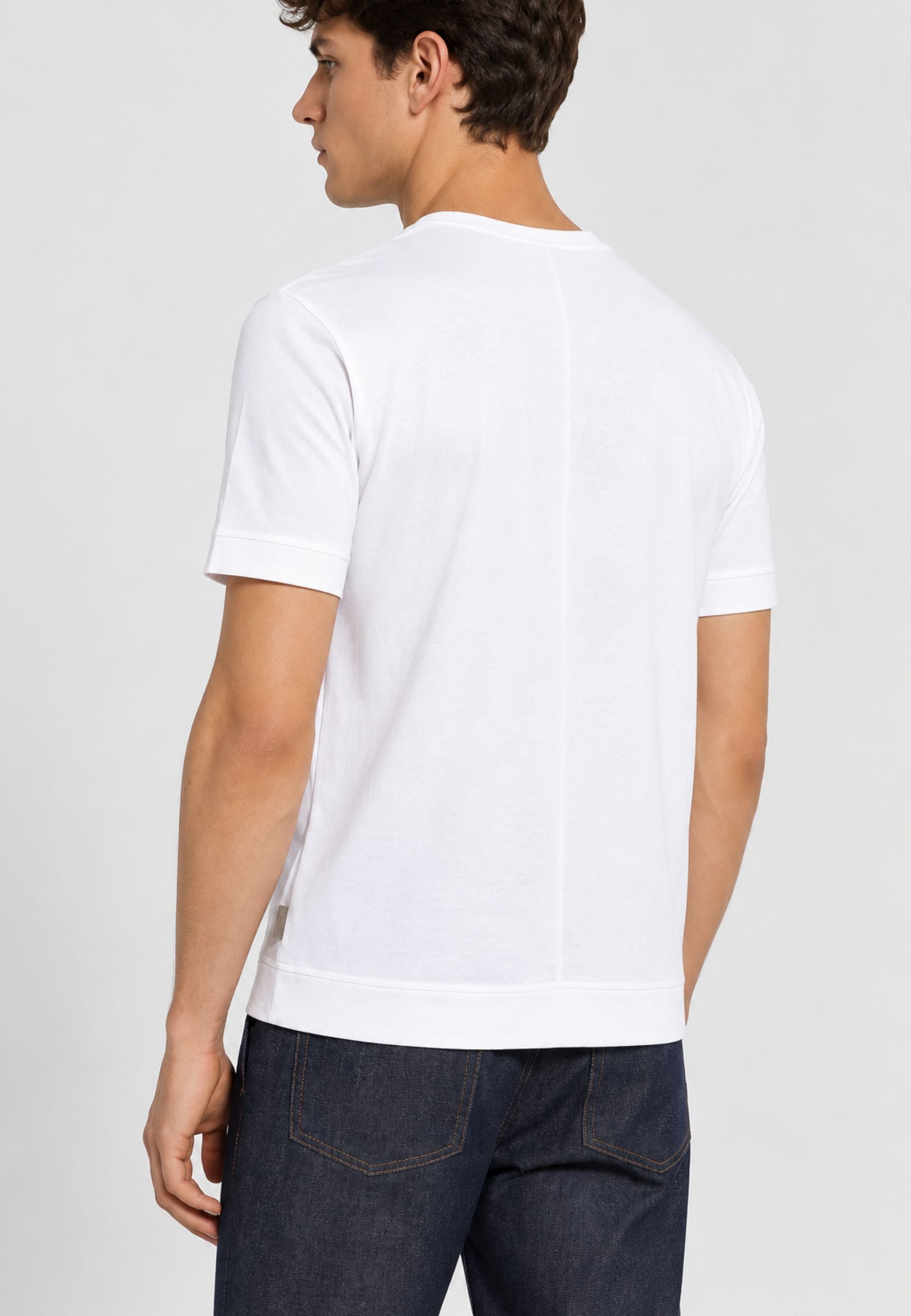 Paolo Pecora - T-Shirt Uomo Regular in Jersey di Cotone Bielastico