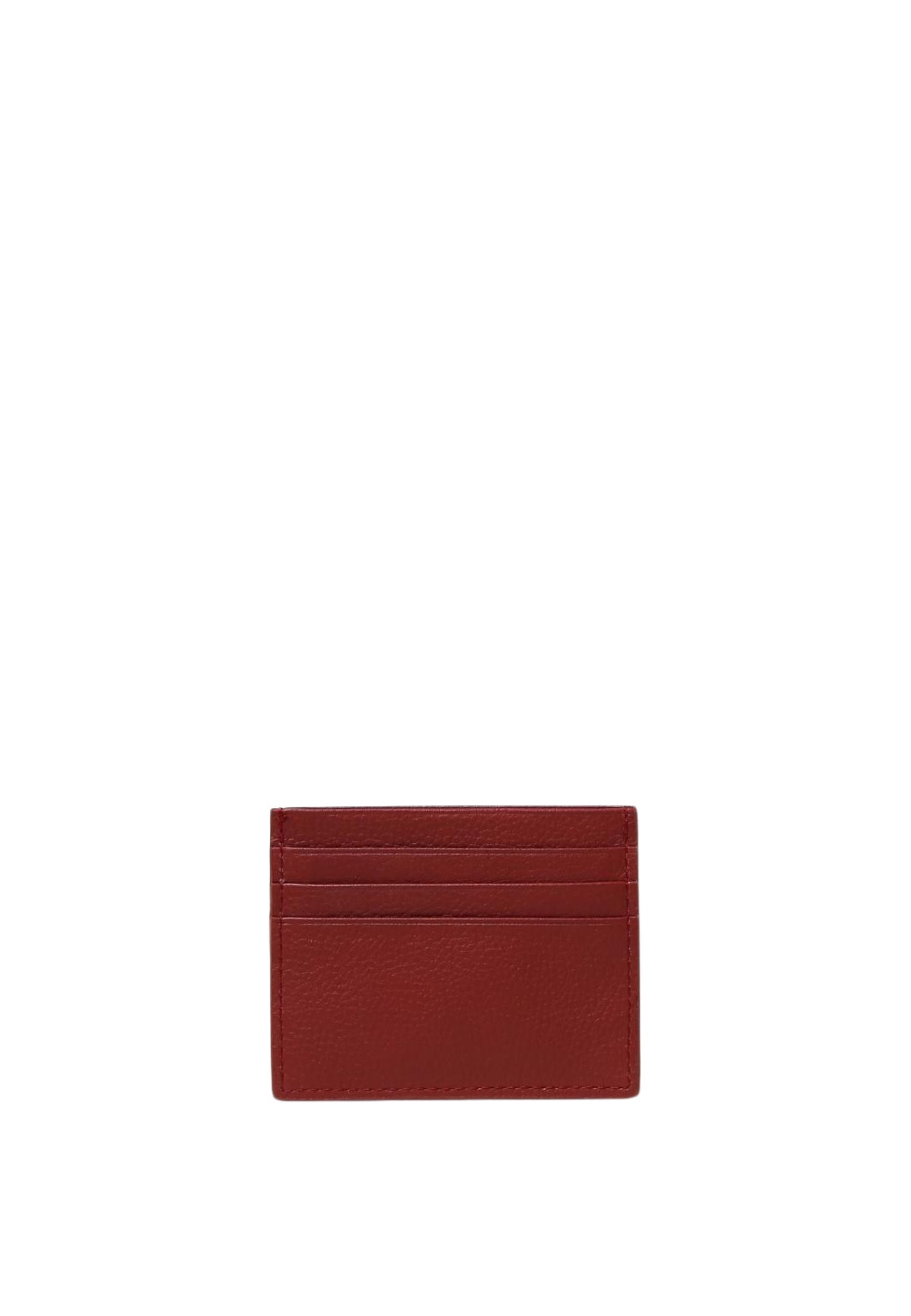 Portacarte Patrizia Pepe in pelle a grana con logo Fly