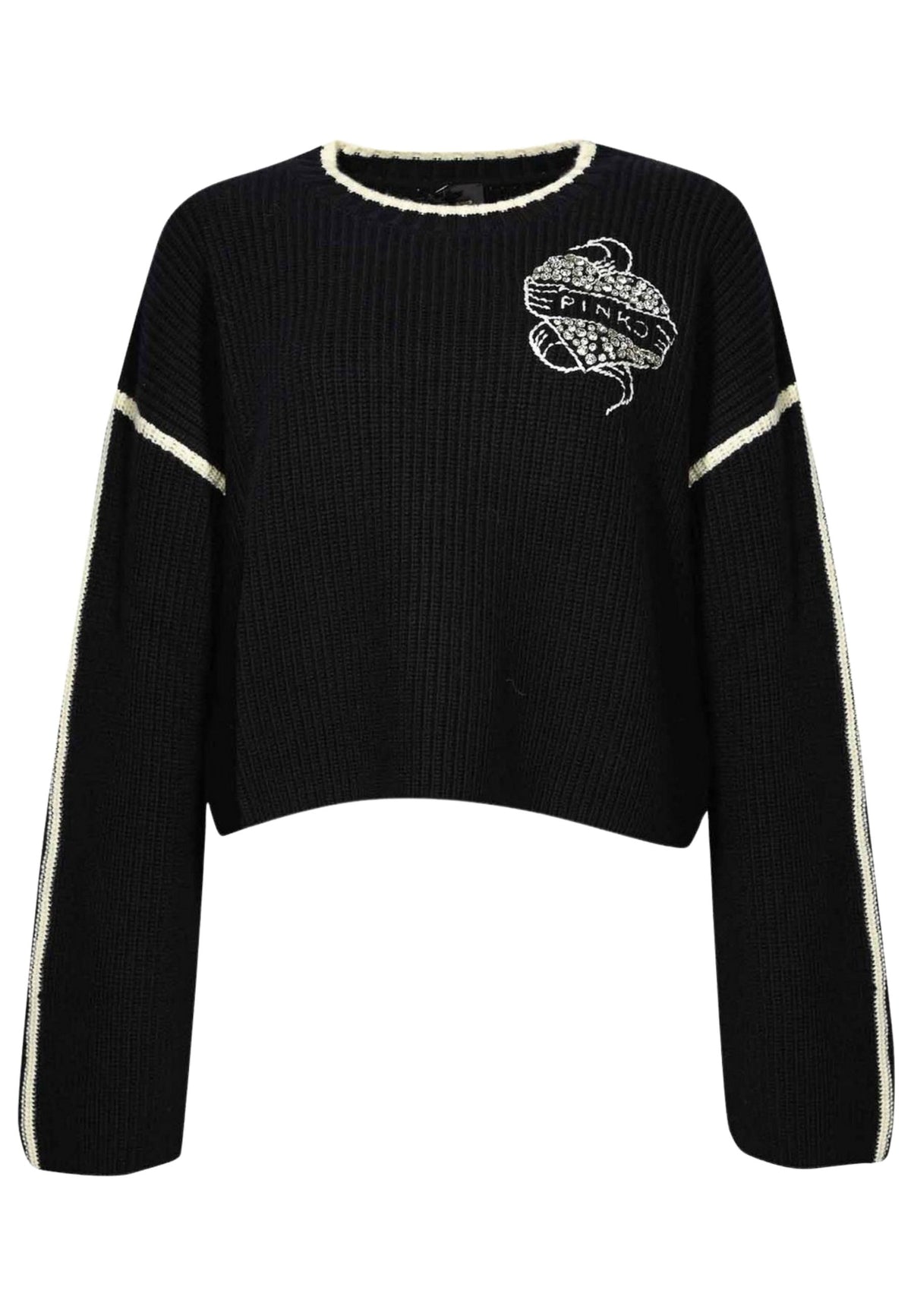 Maglione Pinko in Lana con Logo Ricamato