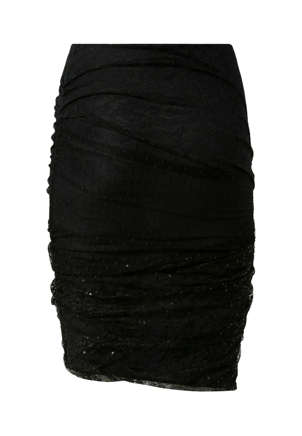 Gonna midi Pinko in pizzo e tulle con strass