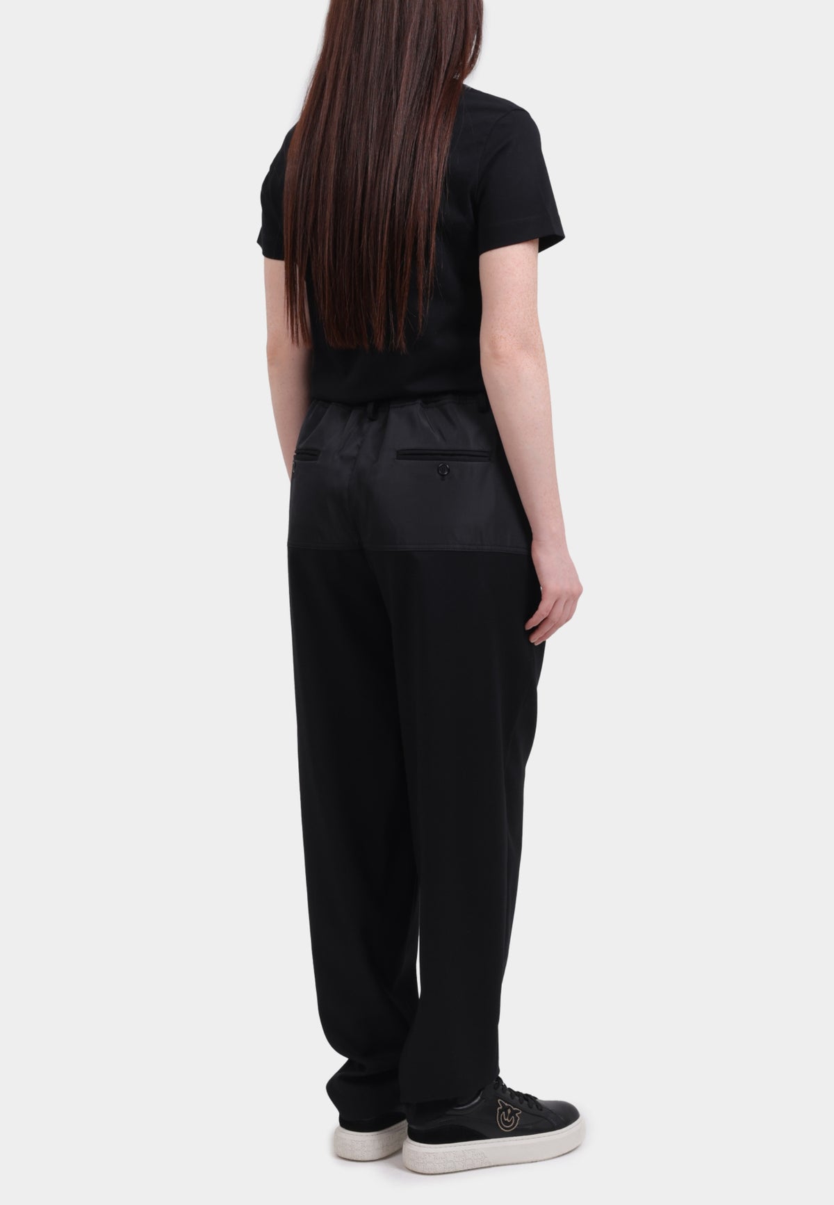 Pantaloni Pinko Doppio Tessuto in Misto Lana