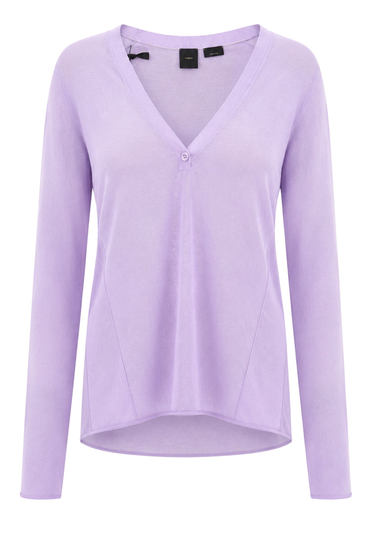 Pinko - Maglia con scollo a V in lana e seta