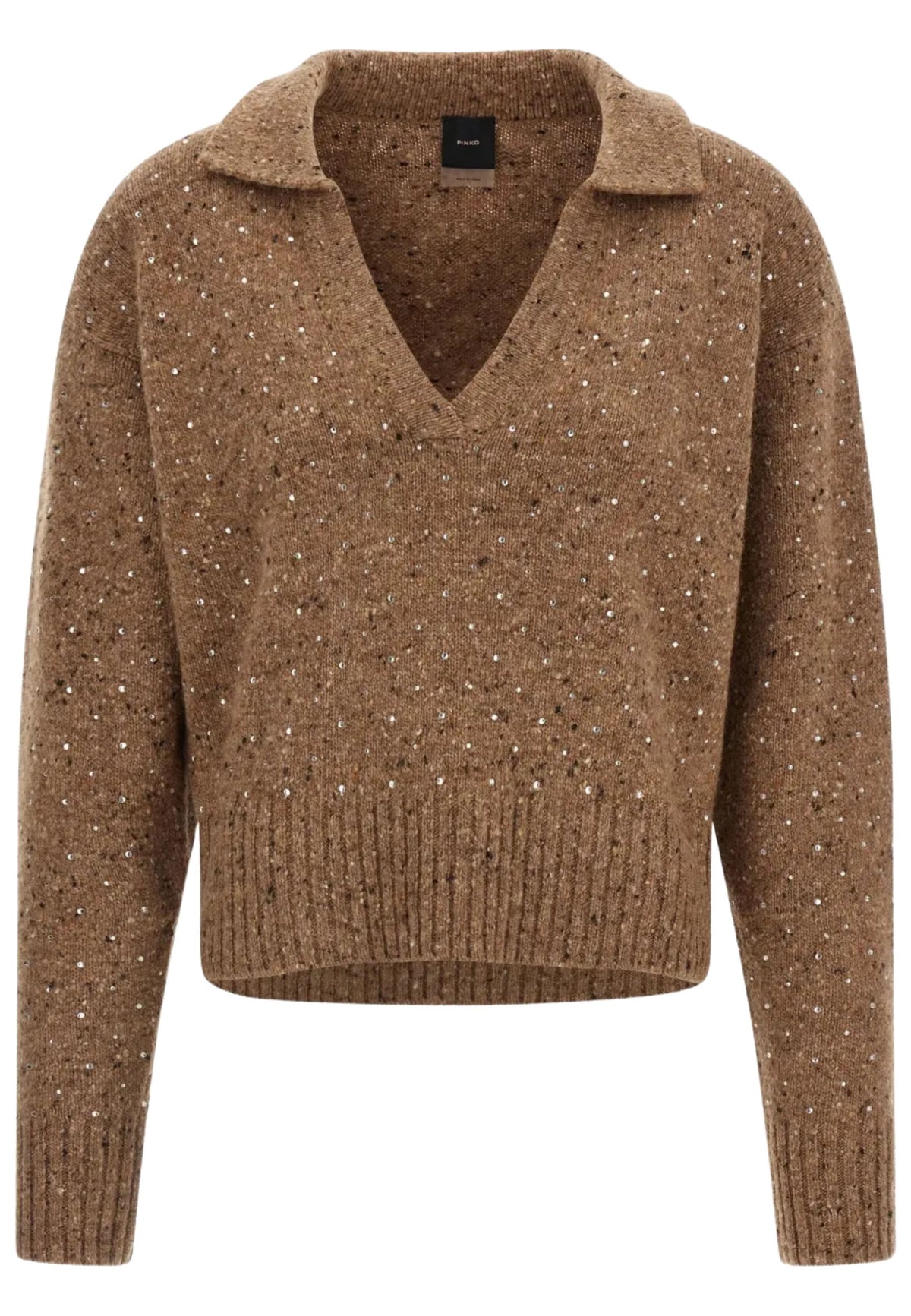 Maglia Pinko in misto lana con ricamo in vetro