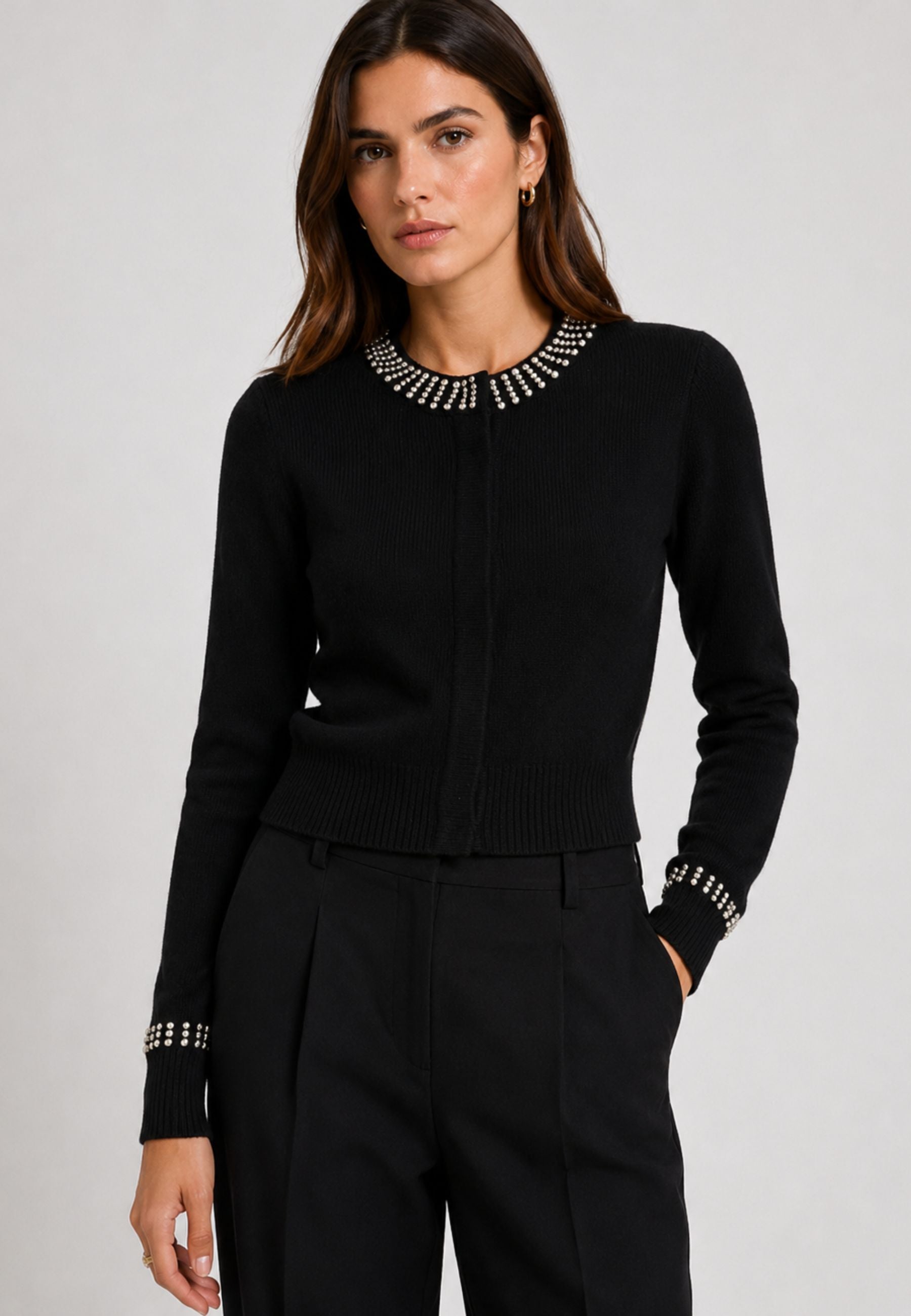 Cardigan Pinko con Collo Gioiello