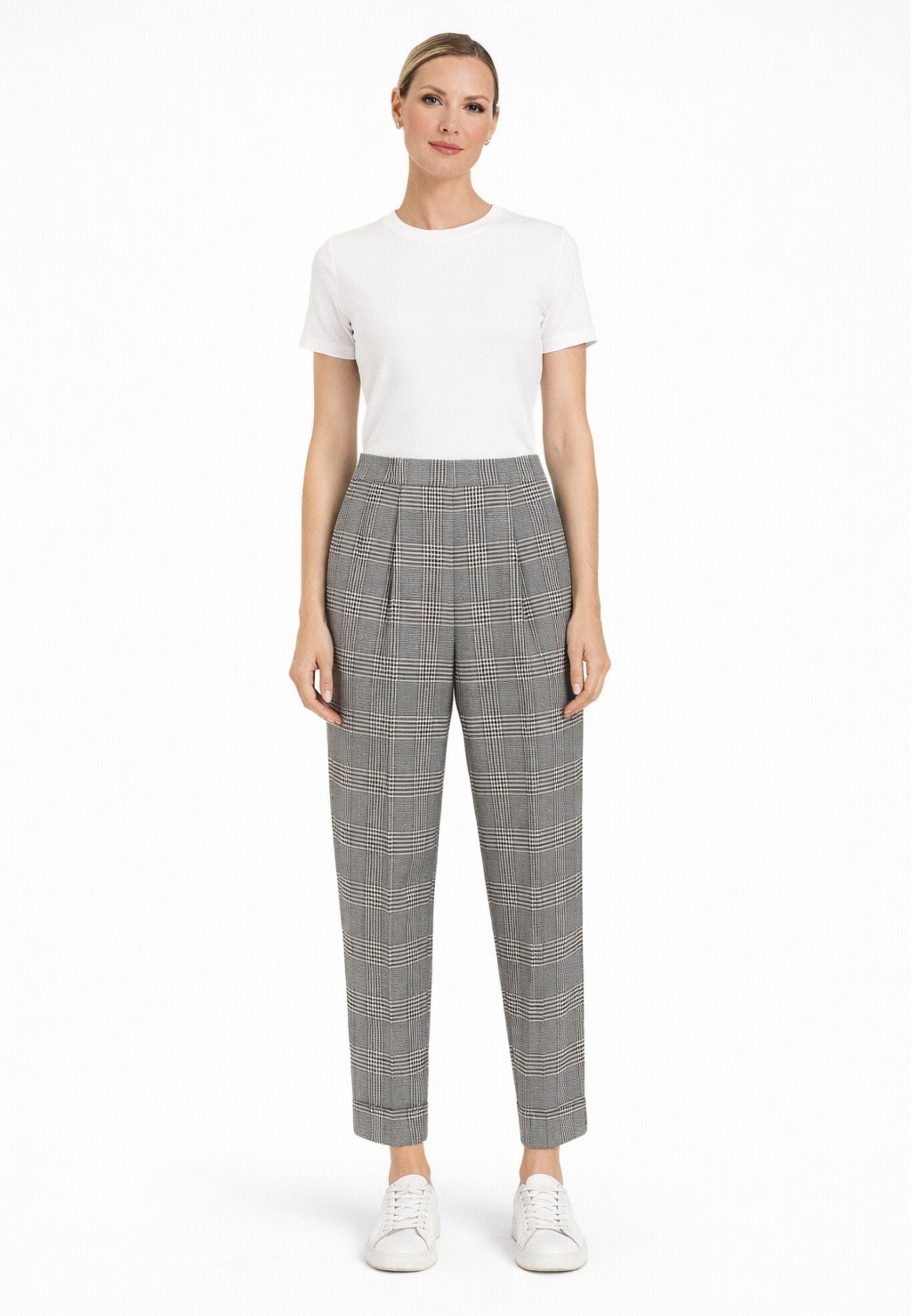 S'Max Mara - Pantalone in lana Prince of Wales