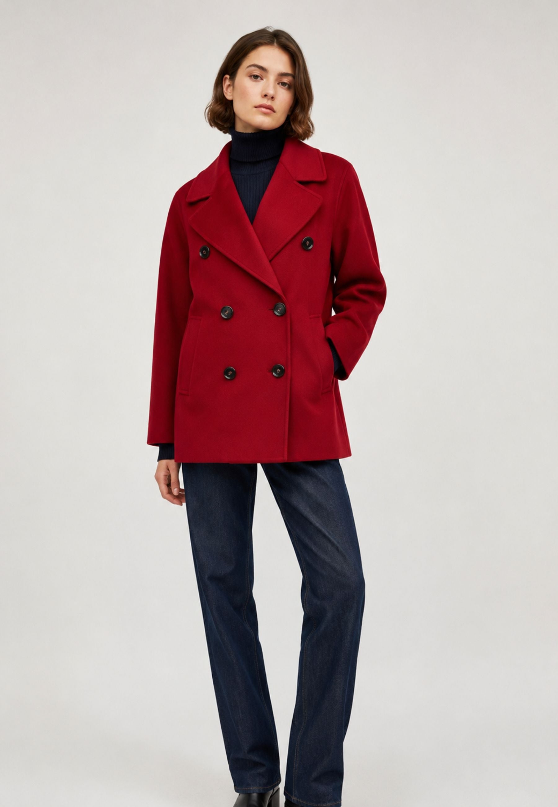 'S MAX MARA Cappotto corto doppiopetto