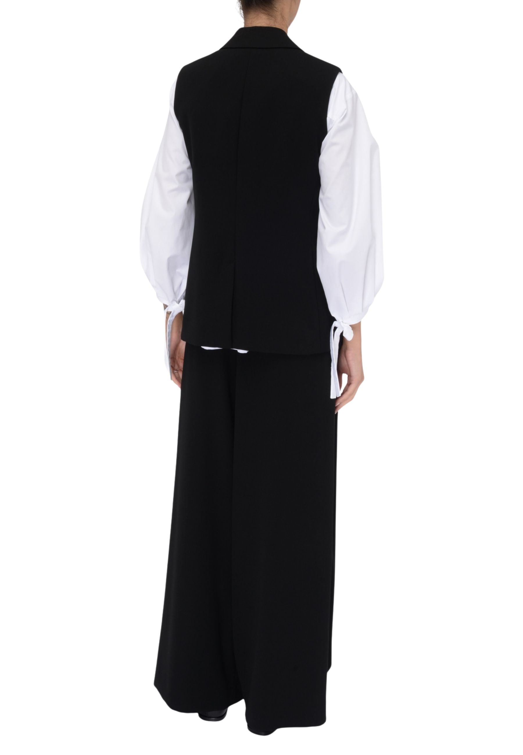 'S Max Mara - Pantalone Daniel in cady nero