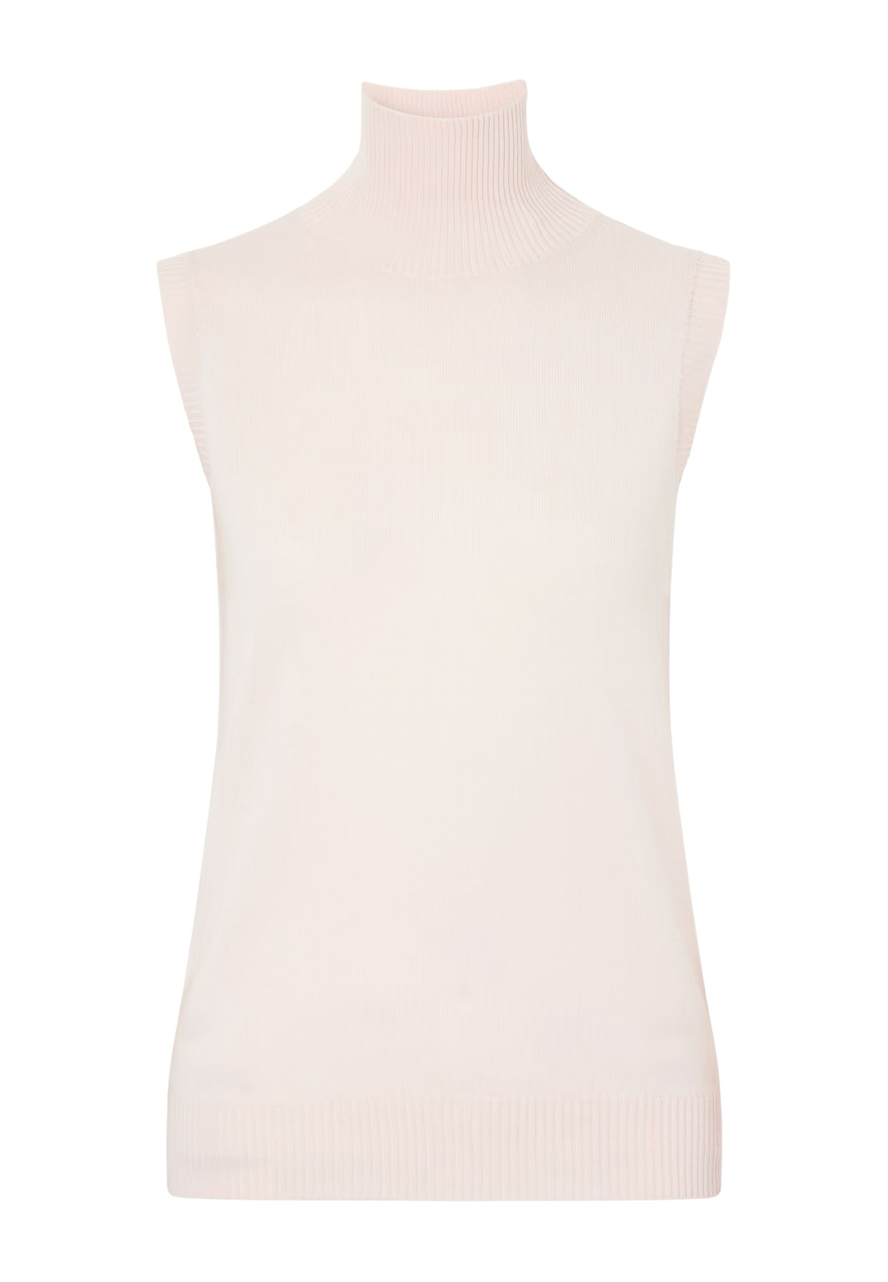 Sportmax - Maglia a lupetto smanicata in pura lana vergine