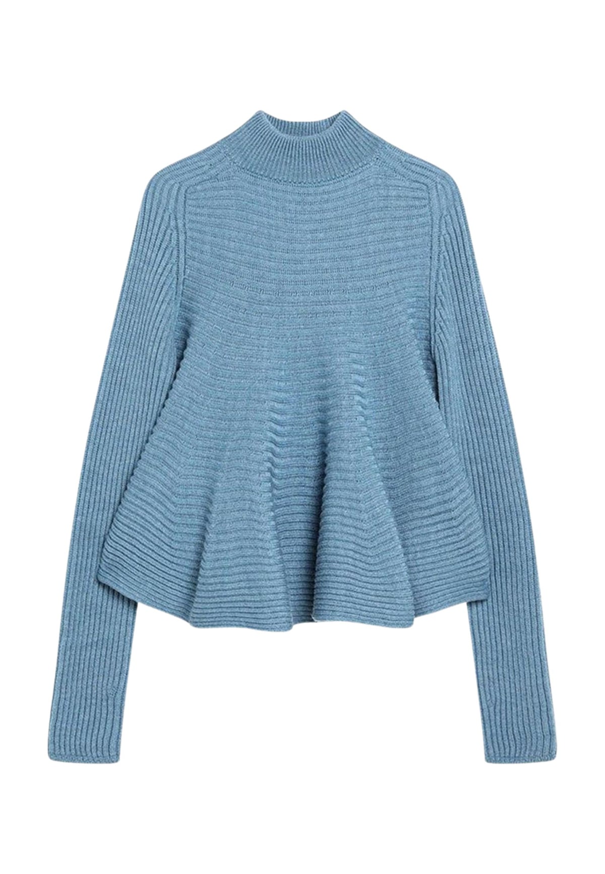 Sportmax - Maglia a collo alto in maglia a coste