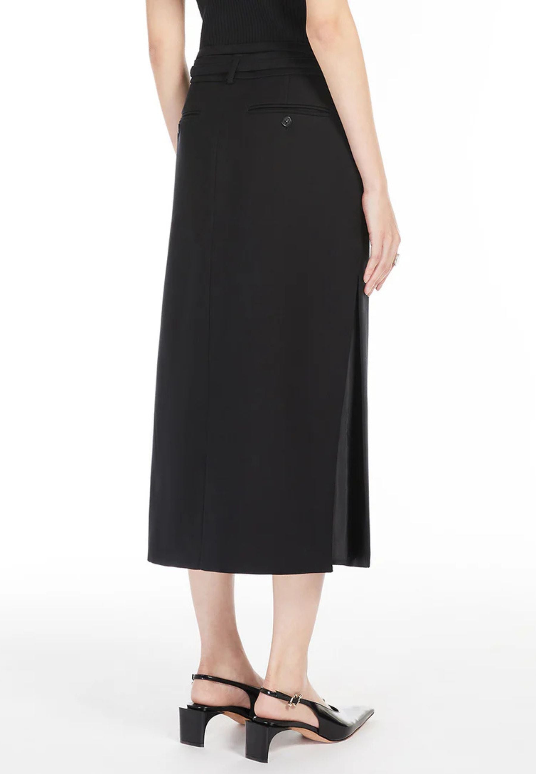 Sportmax Gonna longuette Garbo in cotone e viscosa
