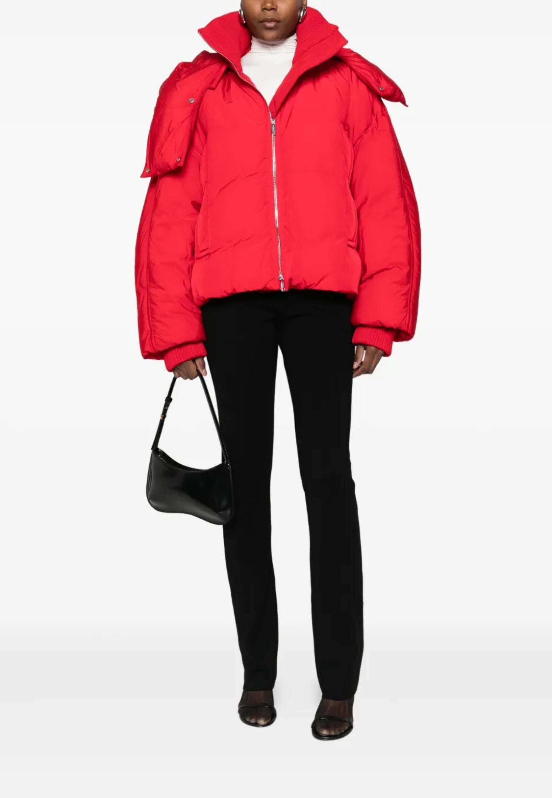 Sportmax Piumino trapuntato con cappuccio removibile