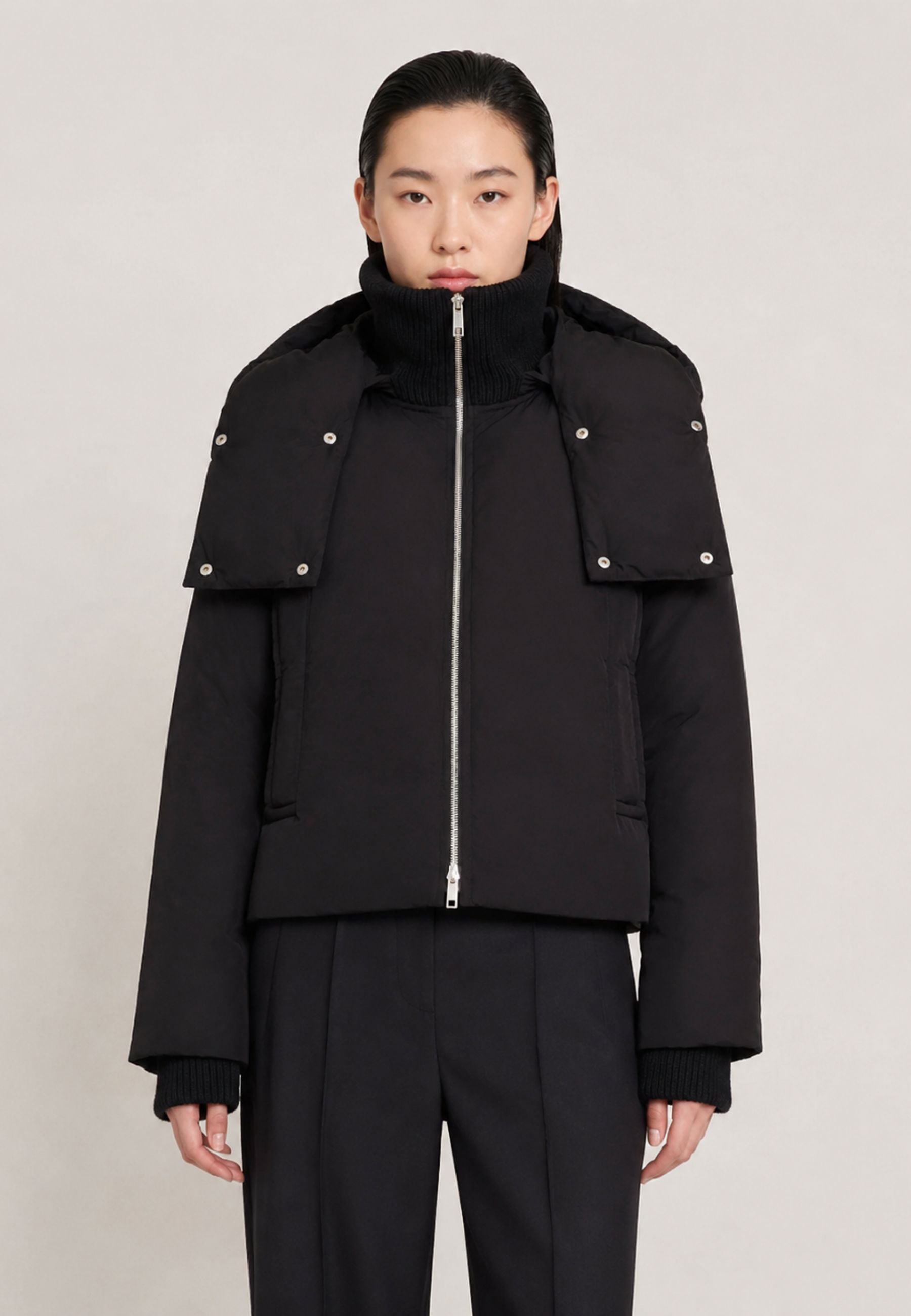 Giacca imbottita "Glizia" con zip - design tecnico